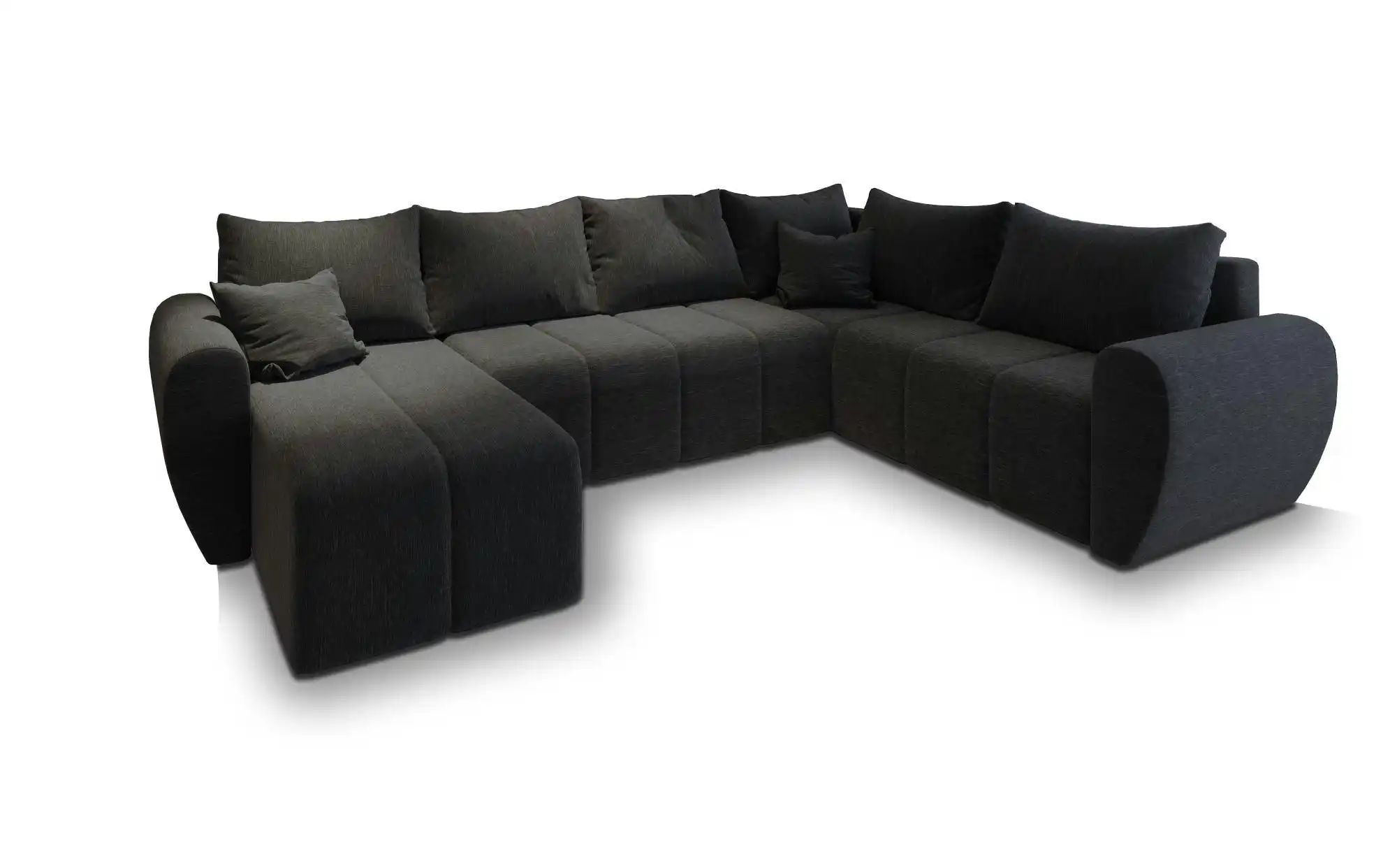 MASSENO Wohnlandschaft  Madison ¦ schwarz ¦ Maße (cm): B: 303 H: 82 Polster günstig online kaufen