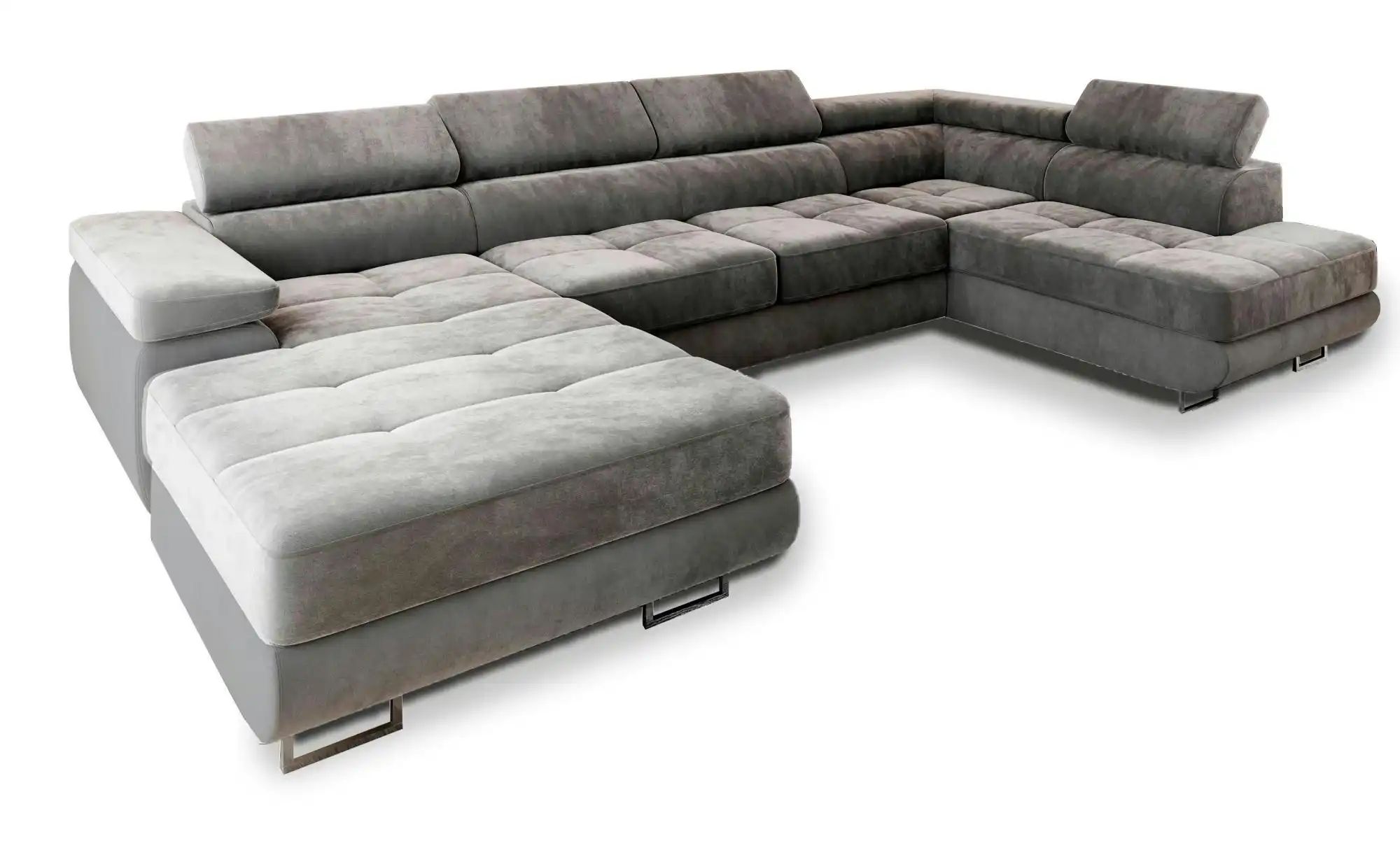 MASSENO Wohnlandschaft  Casone ¦ grau ¦ Maße (cm): B: 345 H: 90 Polstermöbe günstig online kaufen