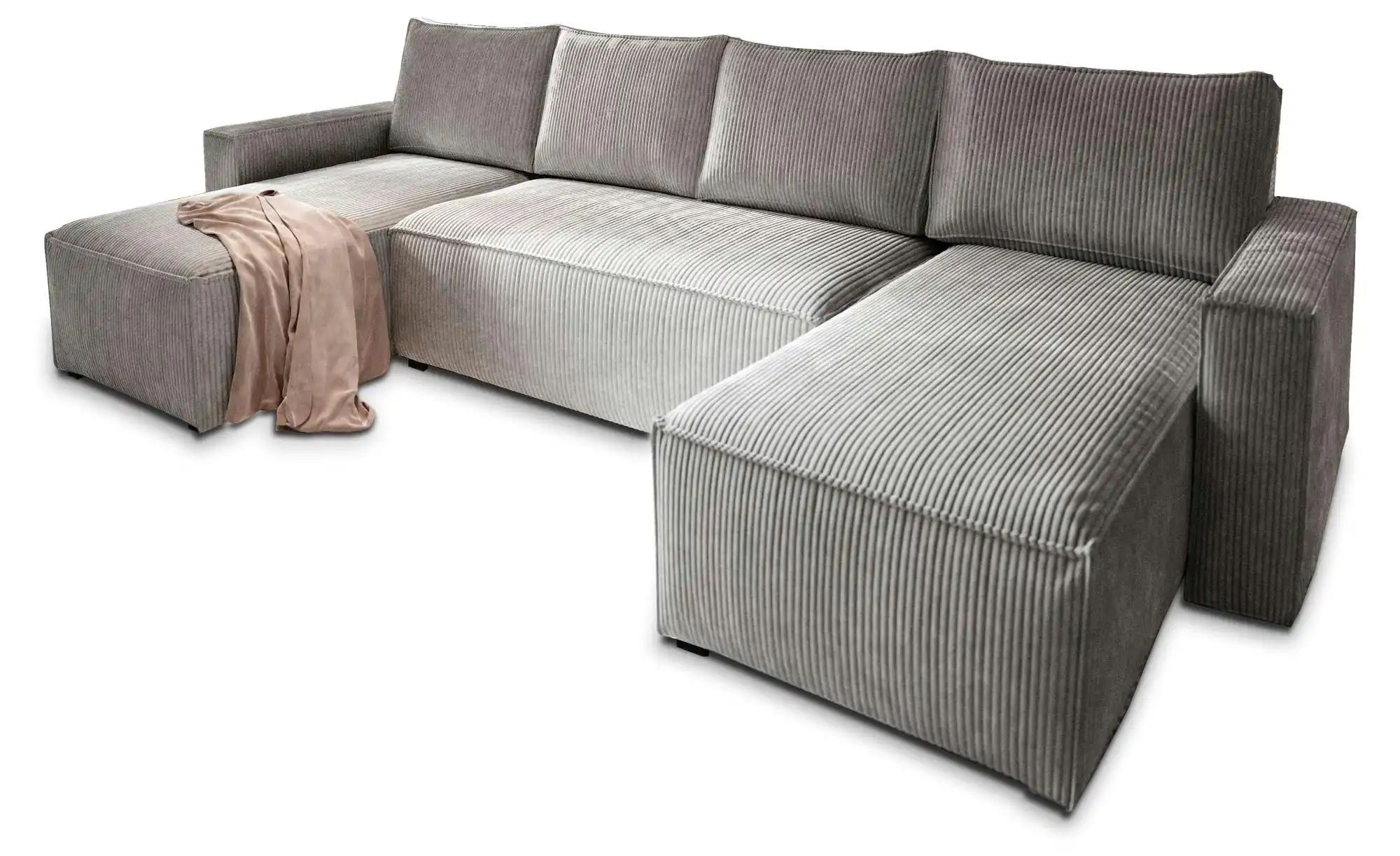 MASSENO Wohnlandschaft mit Schlaffunktion Aspra ¦ grau ¦ Maße (cm): B: 295 günstig online kaufen