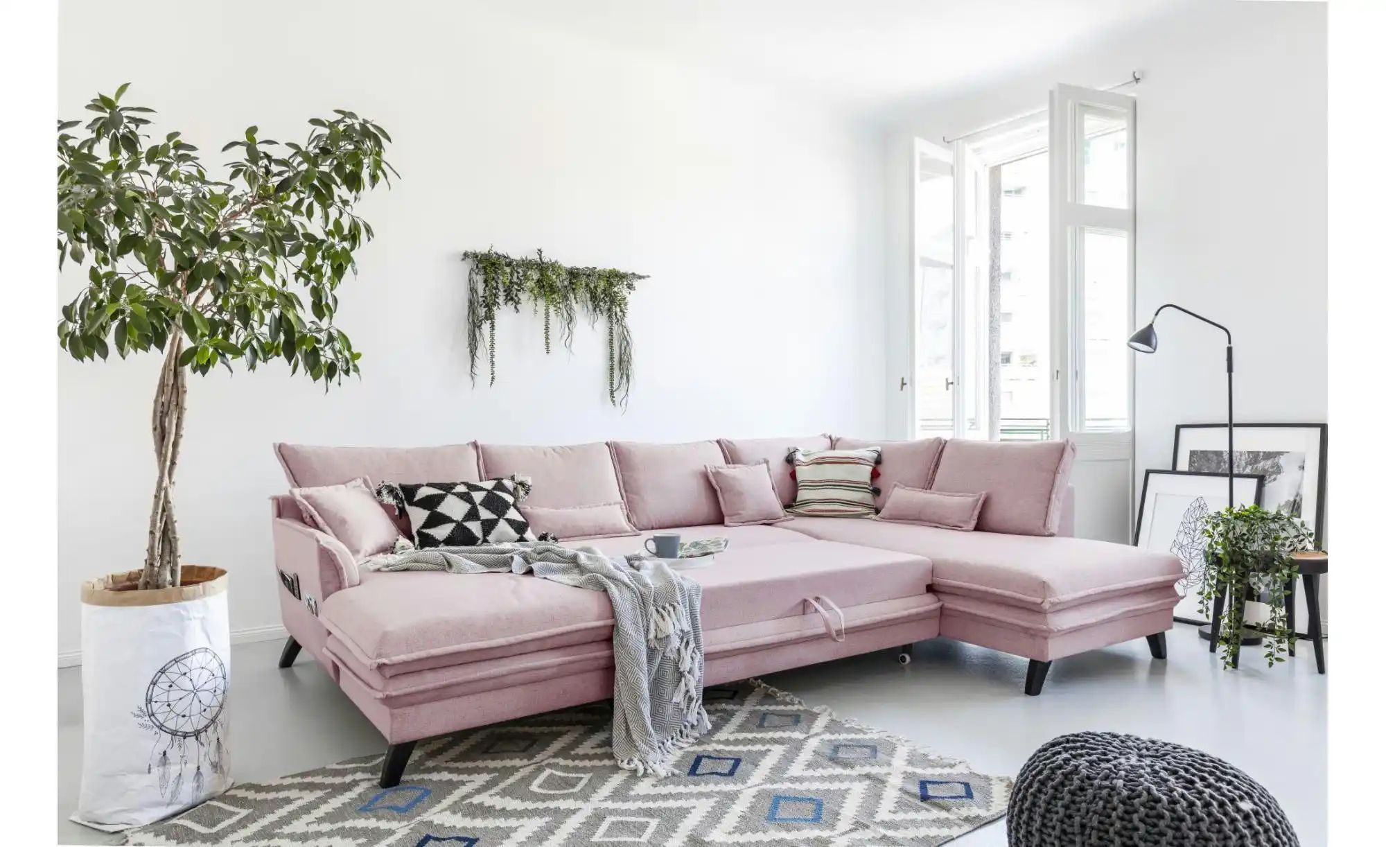 Miuform Wohnlandschaften mit Funktion   ¦ rosa/pink ¦ Maße (cm): B: 302 H: günstig online kaufen