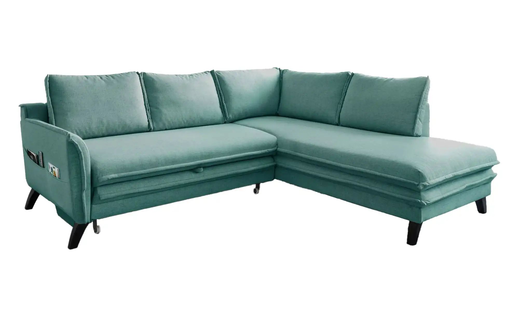 Miuform Ecksofa mit Schlaffunktion Charming Charlie ¦ blau ¦ Maße (cm): B: günstig online kaufen
