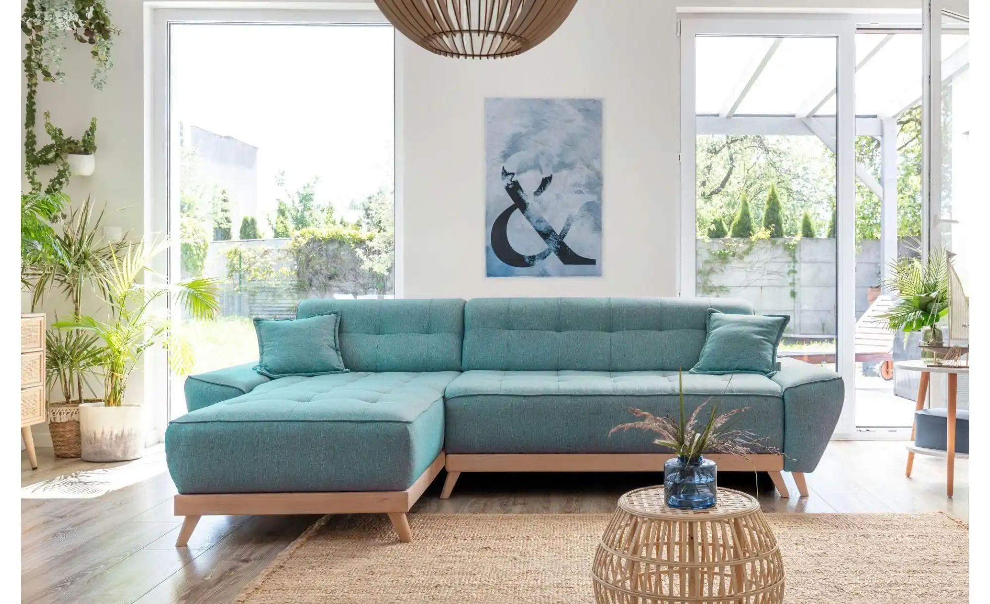 Miuform Ecksofa beidseitig montierbar   ¦ türkis/petrol ¦ Maße (cm): B: 260 günstig online kaufen