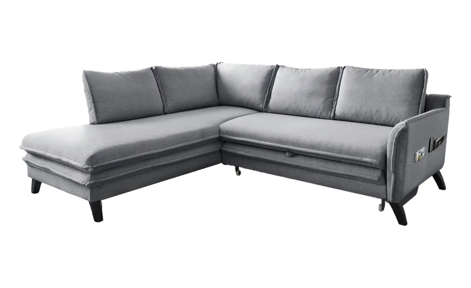 Miuform Ecksofa mit Schlaffunktion Charming Charlie ¦ grau ¦ Maße (cm): B: günstig online kaufen