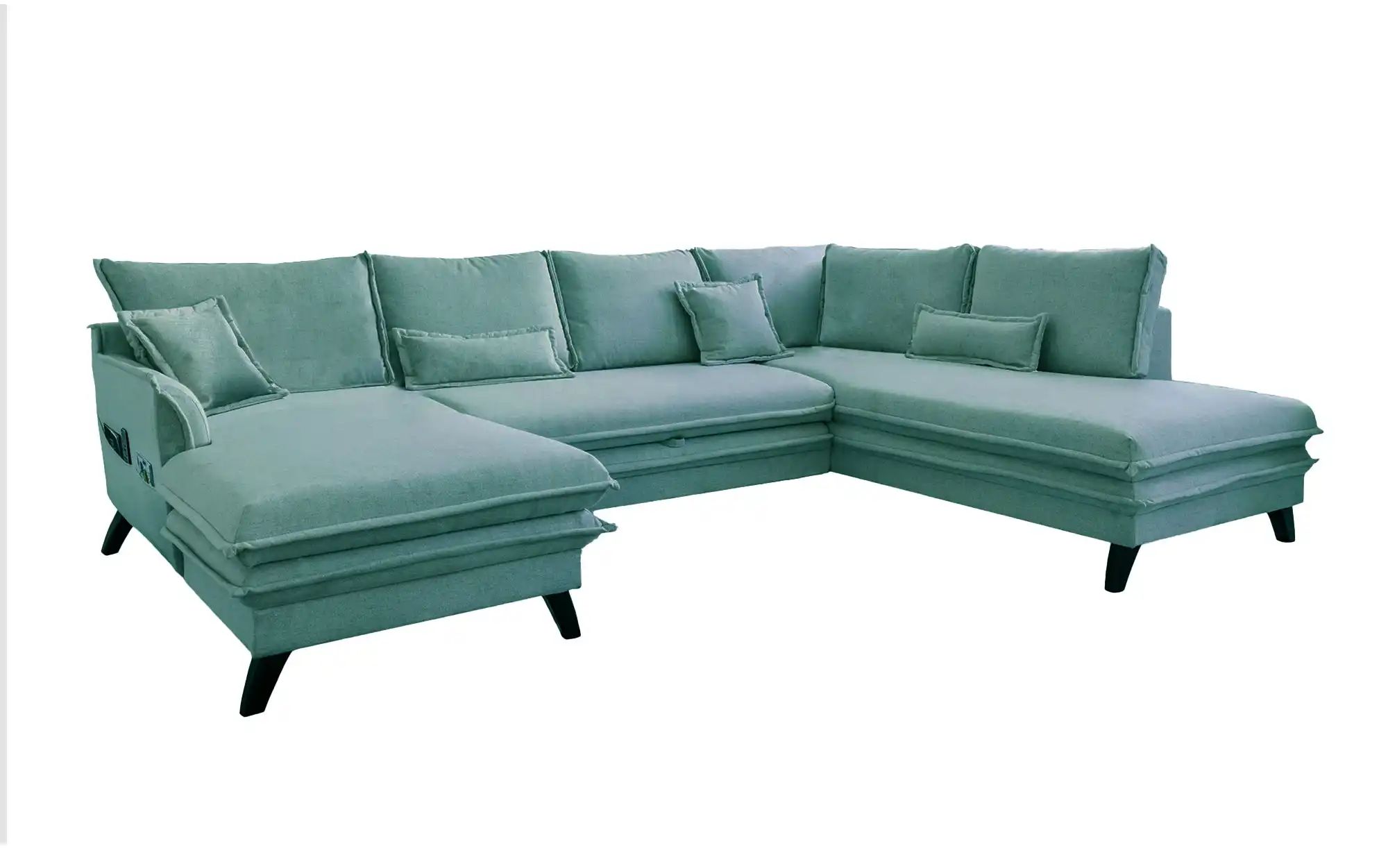 Miuform Wohnlandschaften mit Funktion   ¦ blau ¦ Maße (cm): B: 302 H: 90 Po günstig online kaufen