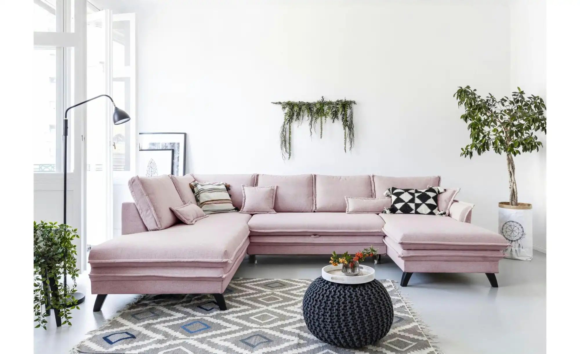 Miuform Wohnlandschaften mit Funktion   ¦ rosa/pink ¦ Maße (cm): B: 302 H: günstig online kaufen