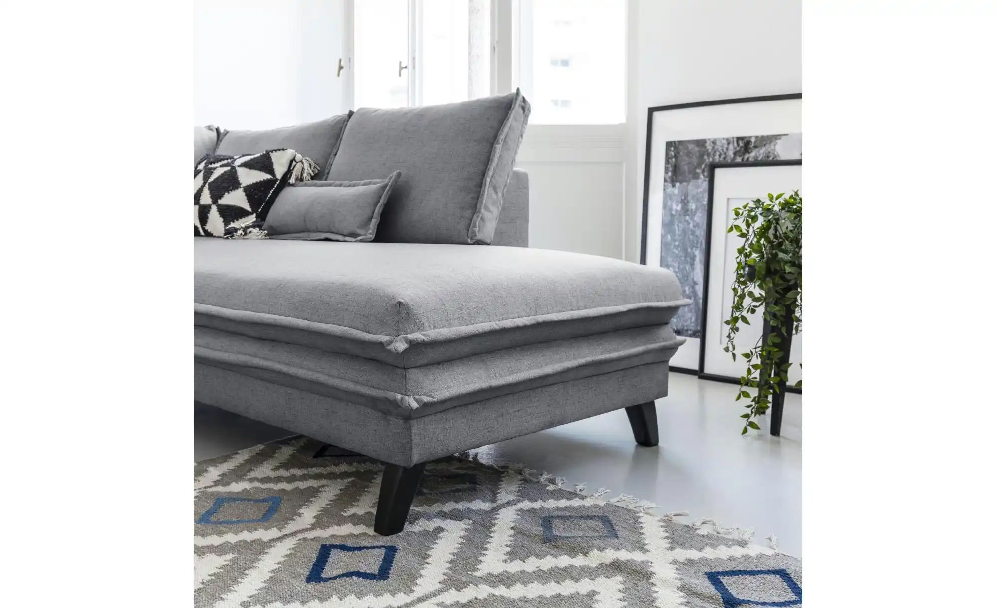 Miuform Wohnlandschaft mit Schlaffunktion Charming Charlie ¦ grau ¦ Maße (c günstig online kaufen