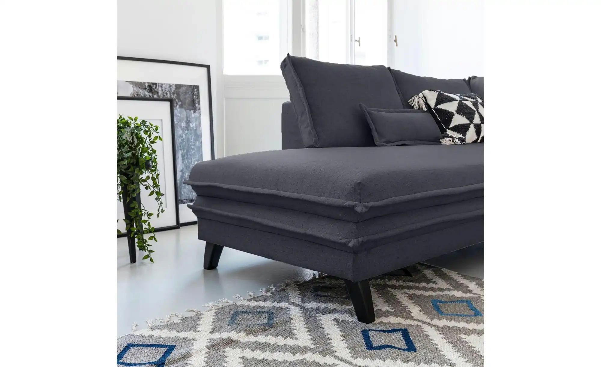 Thumbnail - Miuform Wohnlandschaft mit Schlaffunktion Charming Charlie ¦ grau ¦ Maße (cm): B: 302 H: 90 Polstermöbel > Sofas > Wohnl...