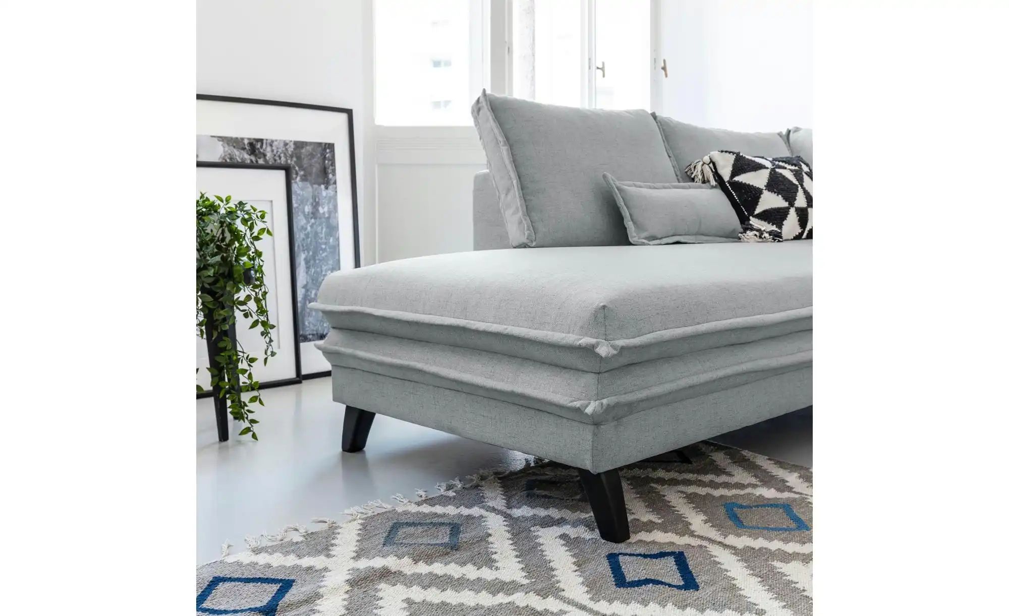 Miuform Wohnlandschaft mit Schlaffunktion Charming Charlie ¦ grau ¦ Maße (c günstig online kaufen