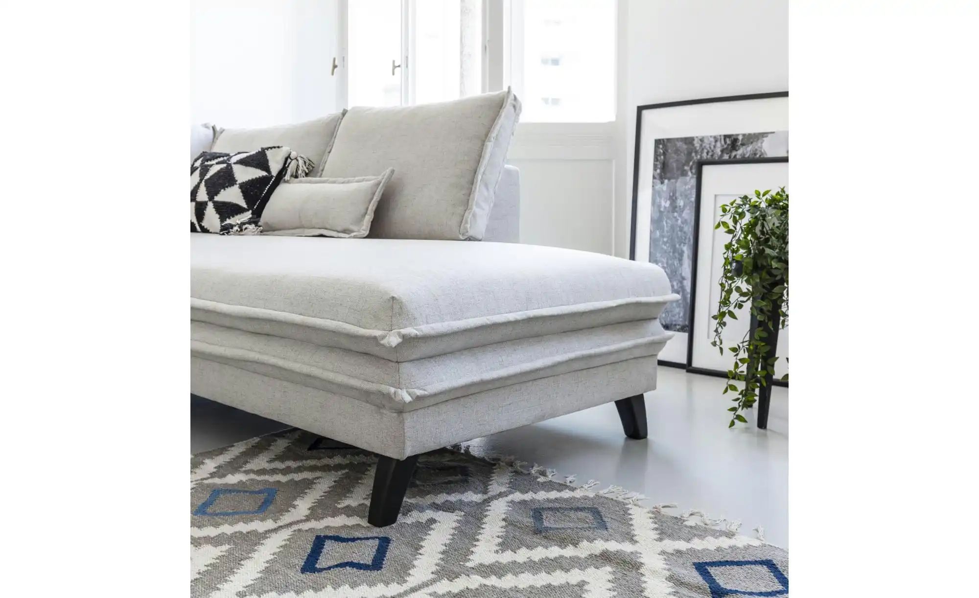 Miuform Wohnlandschaft mit Schlaffunktion Charming Charlie ¦ beige ¦ Maße ( günstig online kaufen
