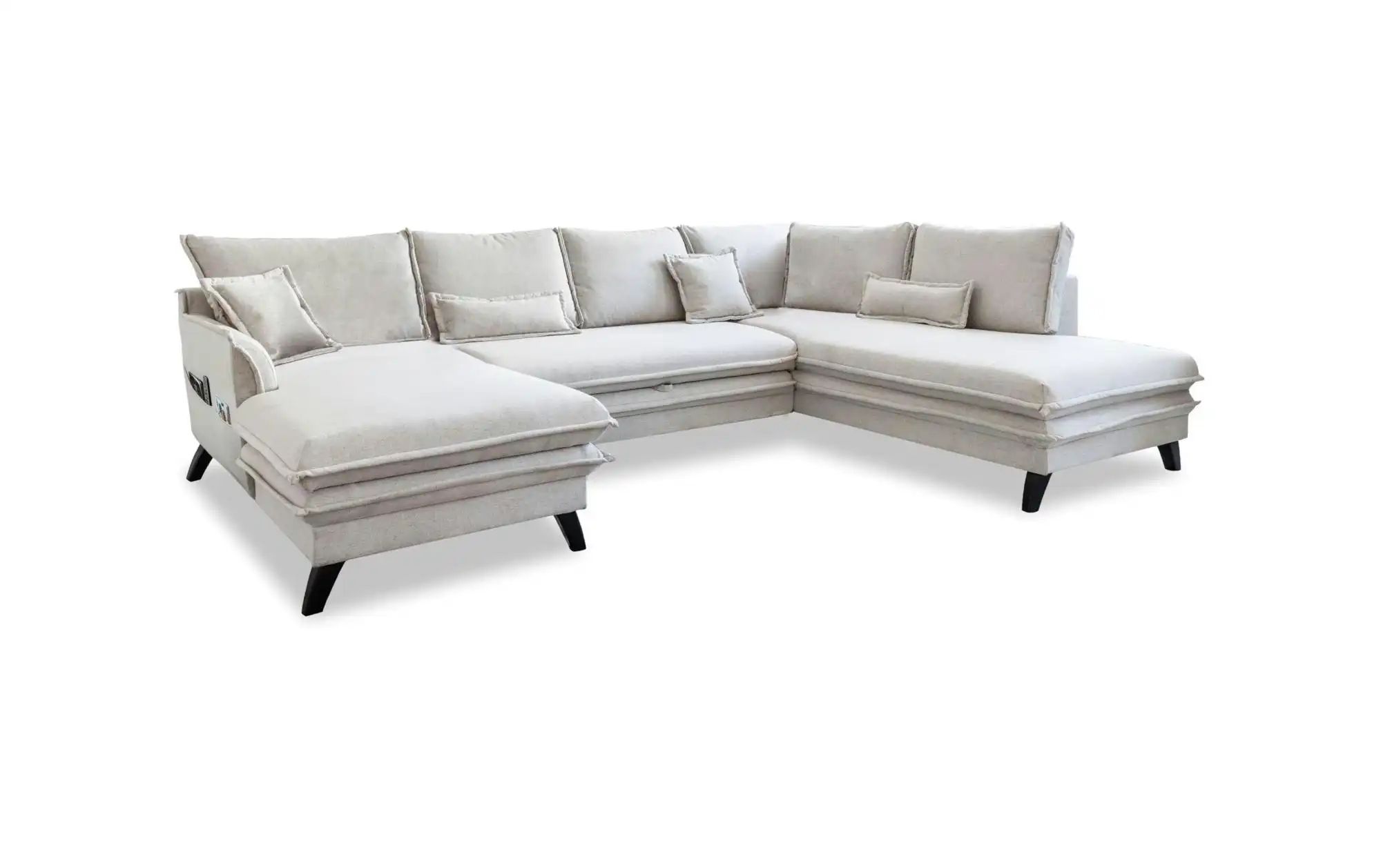 Miuform Wohnlandschaft mit Schlaffunktion Charming Charlie ¦ beige ¦ Maße ( günstig online kaufen