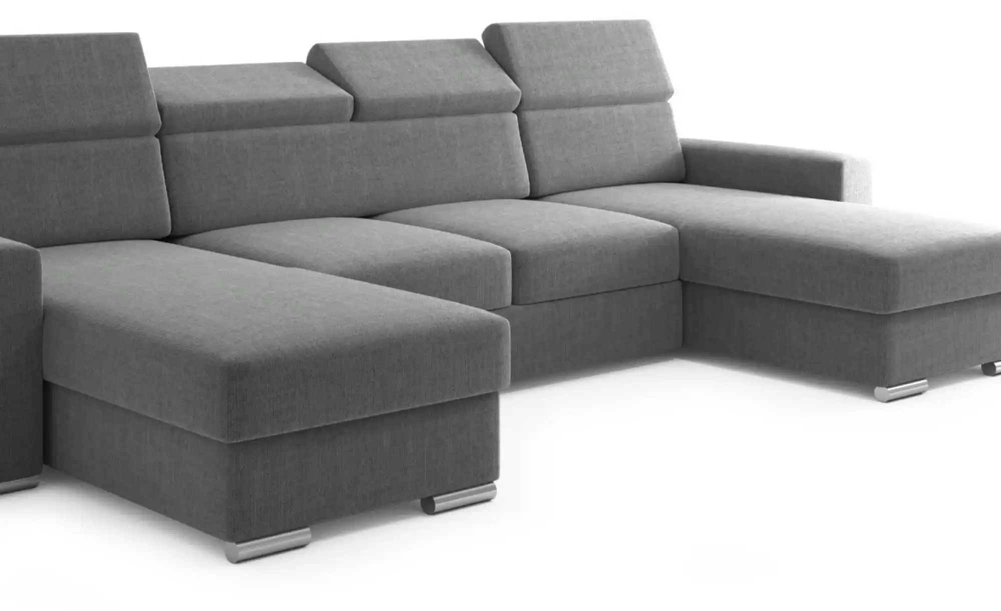 Thumbnail - Wohnlandschaft mit Schlaffunktion Valencia ¦ grau ¦ Maße (cm): B: 305 H: 79 Polstermöbel > Sofas > Schlafsofas - Höffner