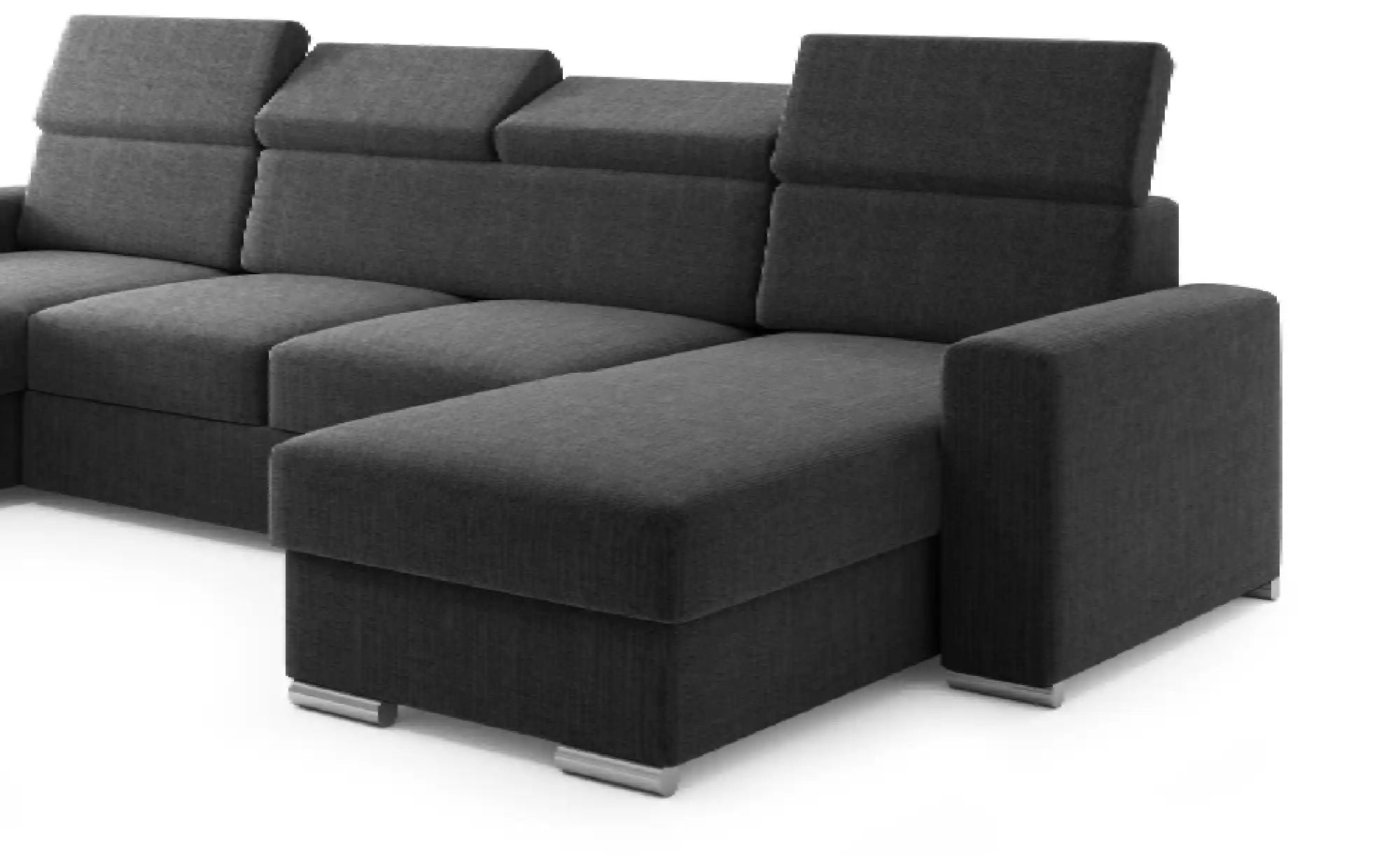 Wohnlandschaft   ¦ schwarz ¦ Maße (cm): B: 305 H: 79 Polstermöbel > Sofas > günstig online kaufen