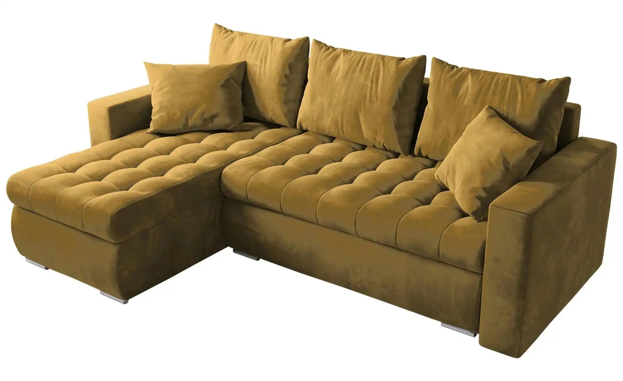 Ecksofa mit Schlaffunktion  Luis ¦ gelb ¦ Maße (cm): B: 238 H: 85 Polstermö günstig online kaufen