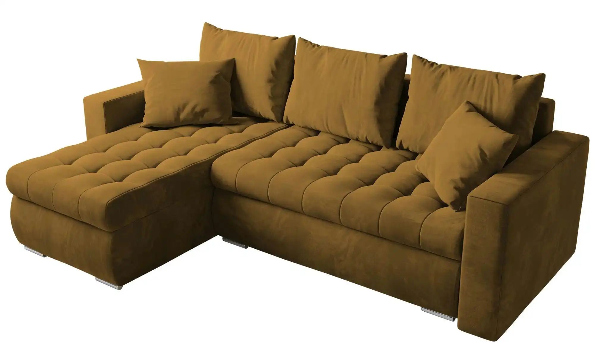 Ecksofa mit Schlaffunktion  Luis ¦ gelb ¦ Maße (cm): B: 238 H: 85 Polstermö günstig online kaufen