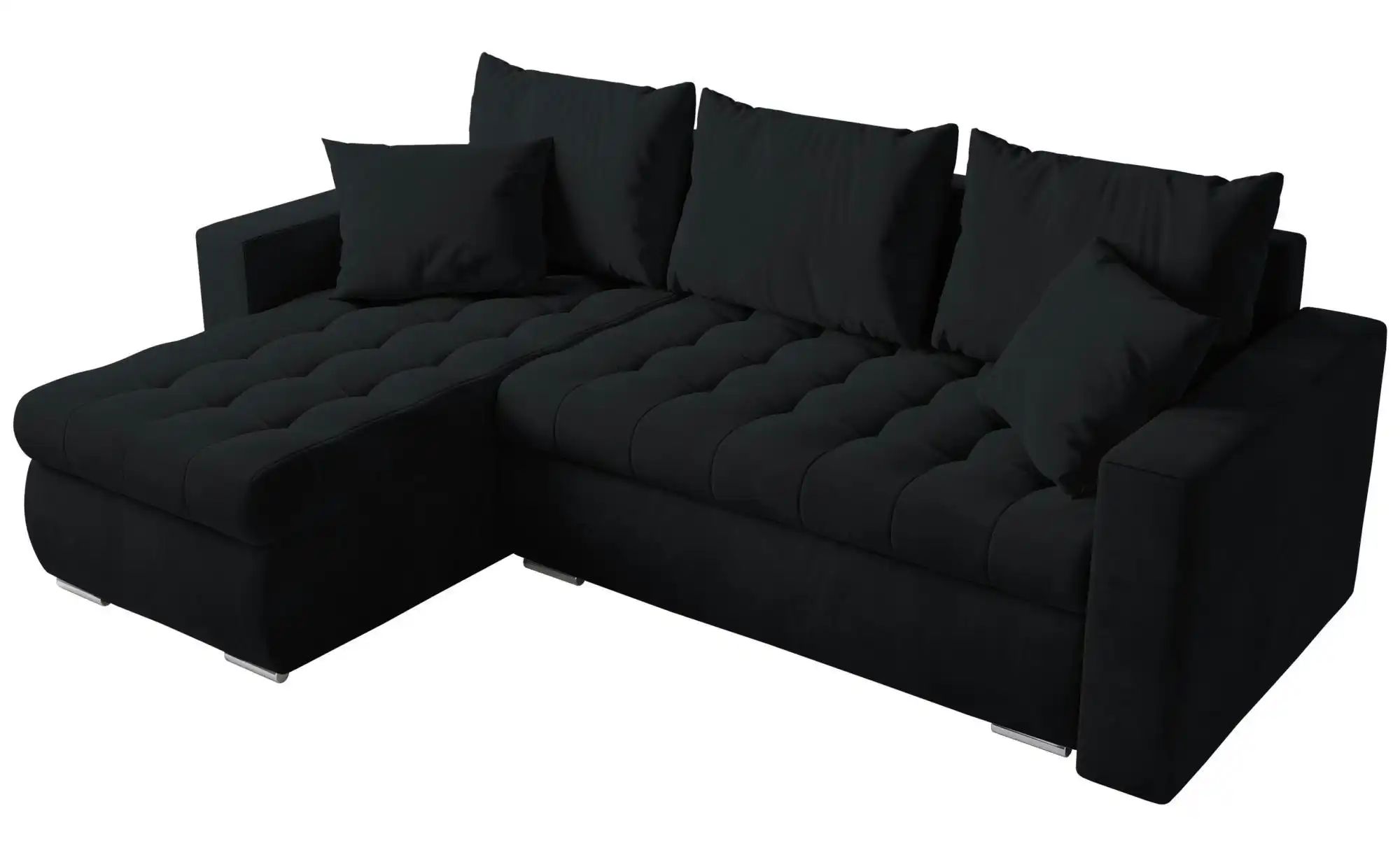 Ecksofa mit Schlaffunktion  Luis ¦ schwarz ¦ Maße (cm): B: 238 H: 85 Polste günstig online kaufen