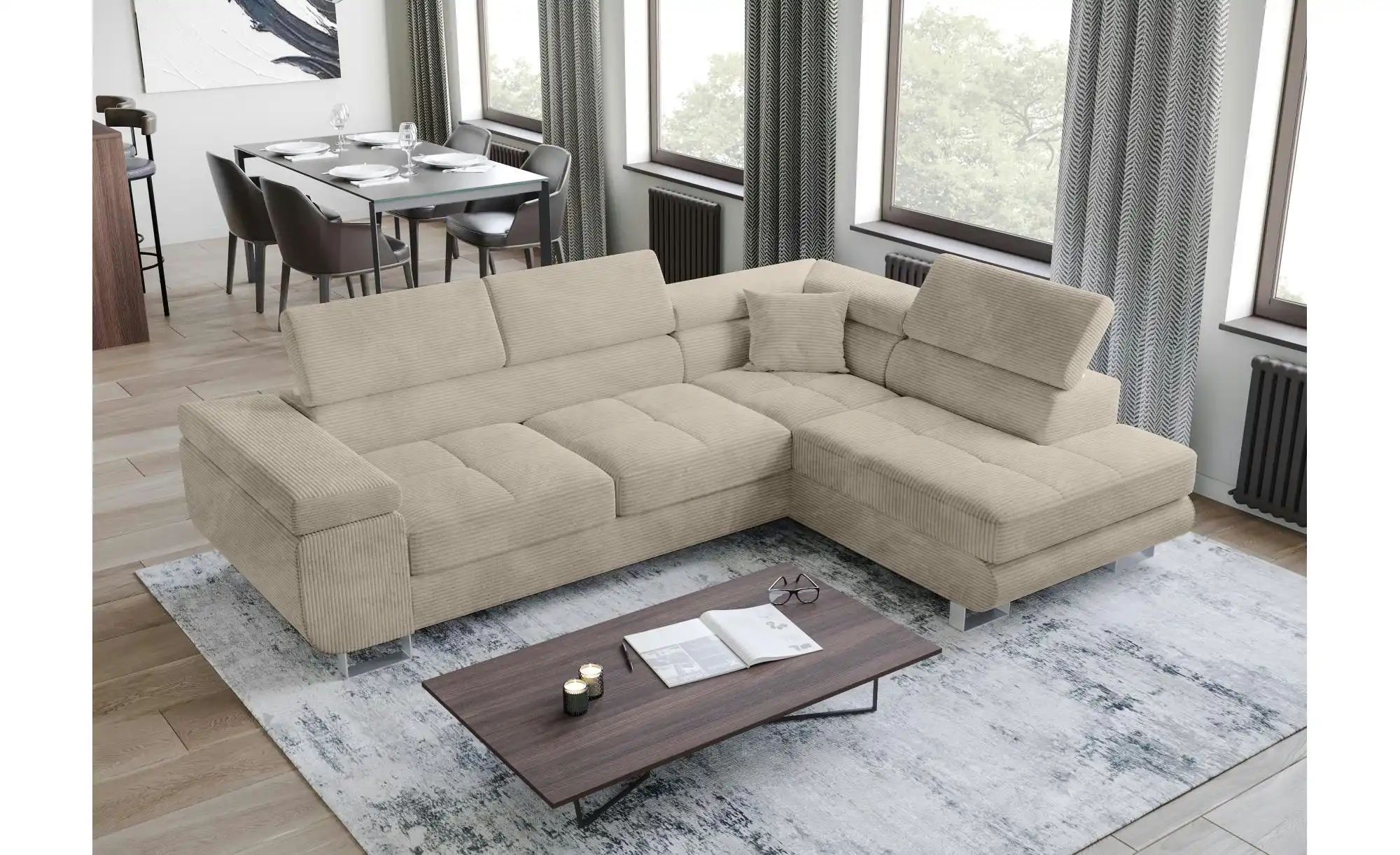 Thumbnail - Ecksofa Anton ¦ beige ¦ Maße (cm): B: 275 H: 90 Polstermöbel > Sofas > Ecksofas - Höffner