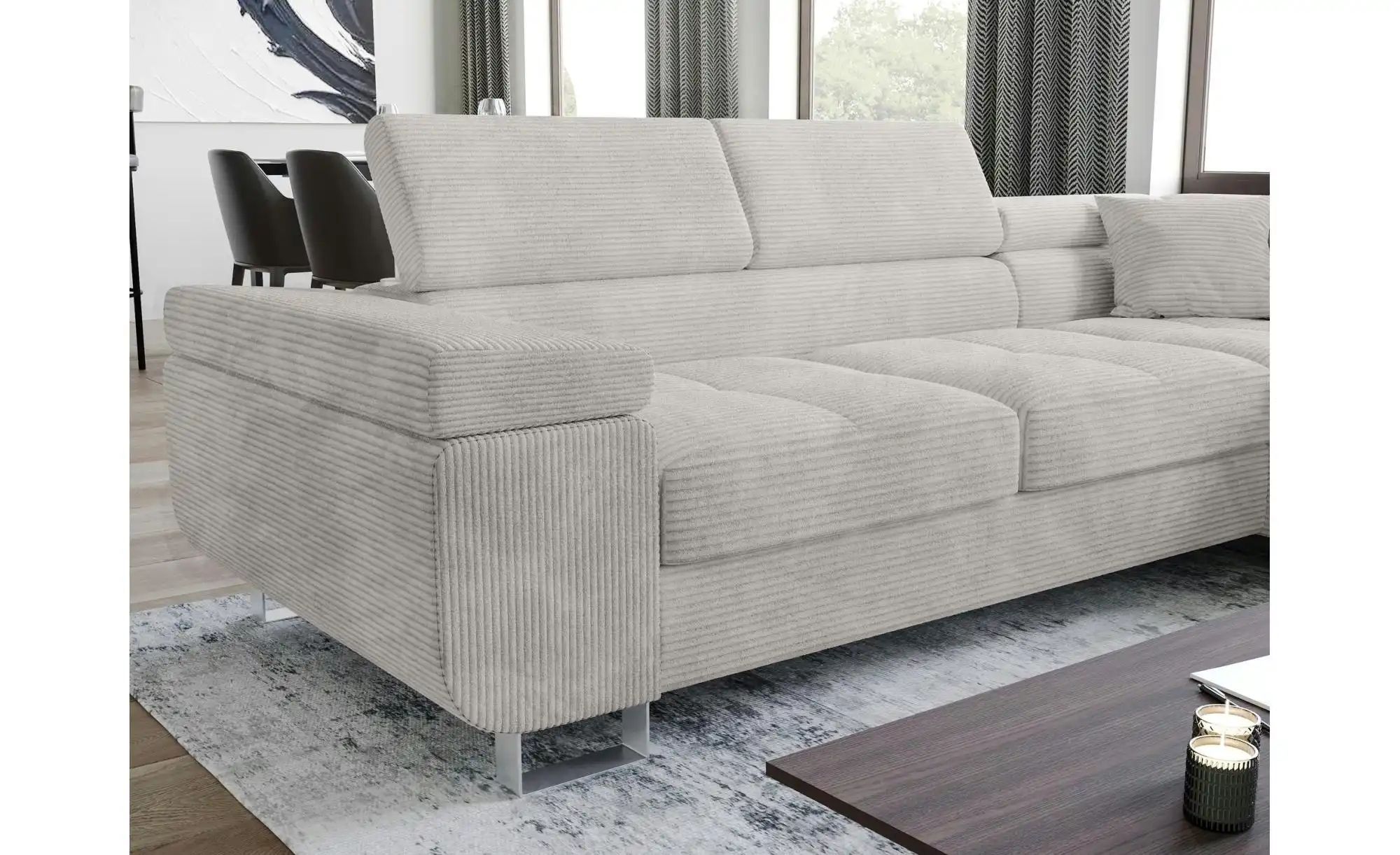 Thumbnail - Ecksofa  Anton ¦ weiß ¦ Maße (cm): B: 275 H: 90 Polstermöbel > Sofas > Ecksofas - Höffner