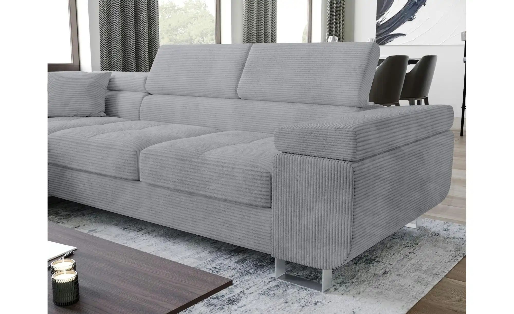 Thumbnail - Ecksofa  Anton ¦ grau ¦ Maße (cm): B: 275 H: 90 Polstermöbel > Sofas > Ecksofas - Höffner