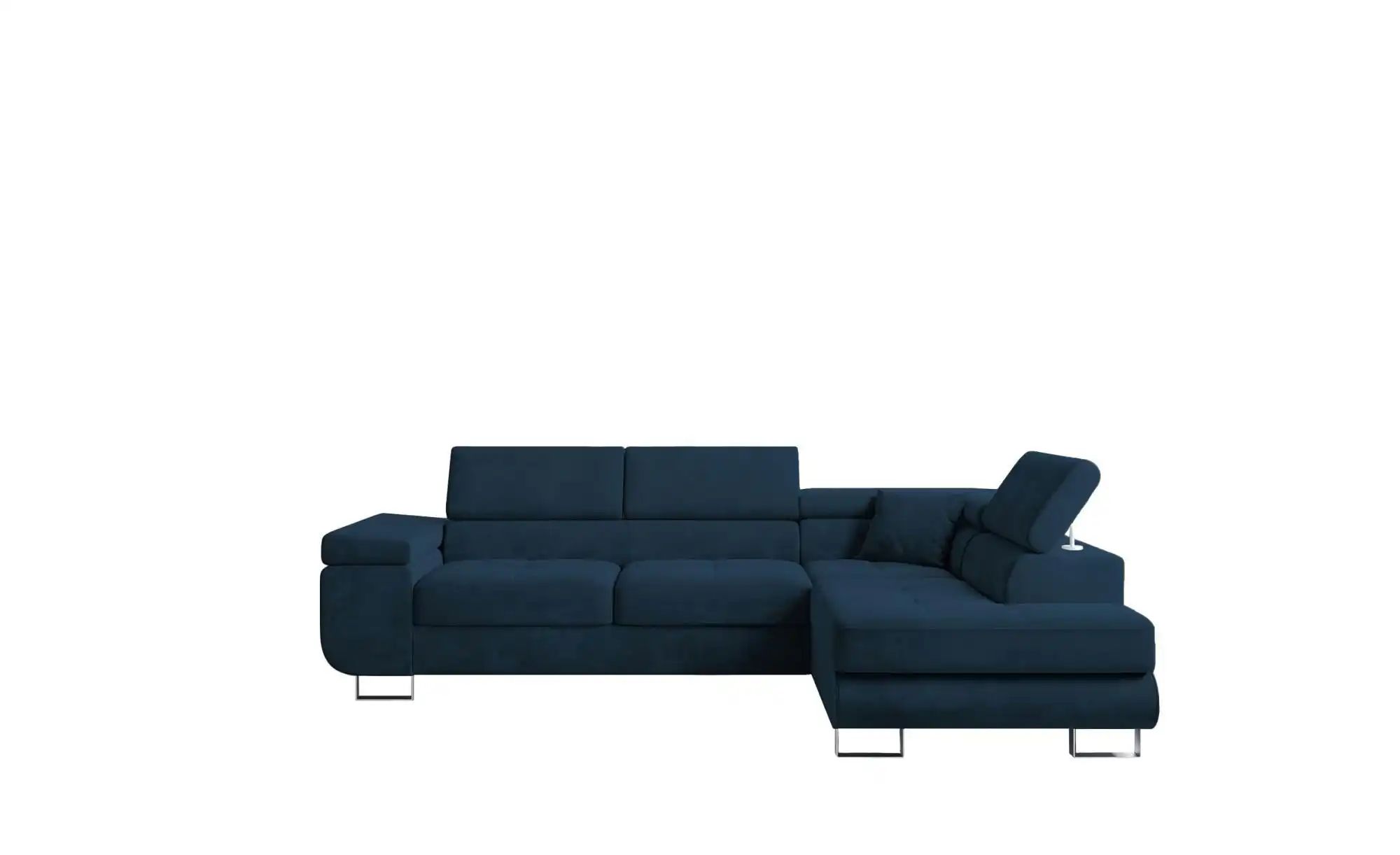 Ecksofa  Anton ¦ blau ¦ Maße (cm): B: 275 H: 90 Polstermöbel > Sofas > Ecks günstig online kaufen