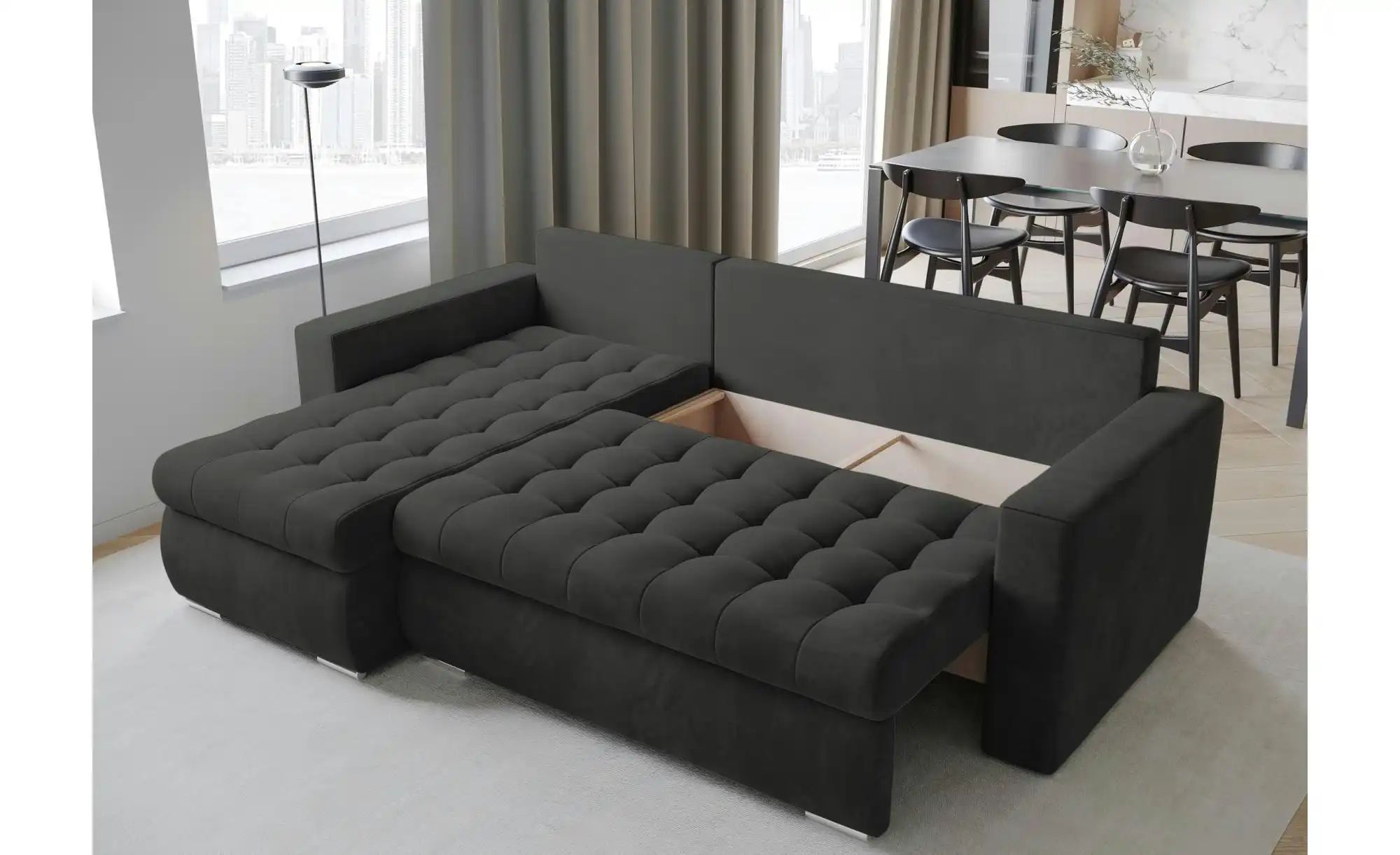 Ecksofa mit Schlaffunktion  Luis ¦ grün ¦ Maße (cm): B: 238 H: 85 Polstermö günstig online kaufen