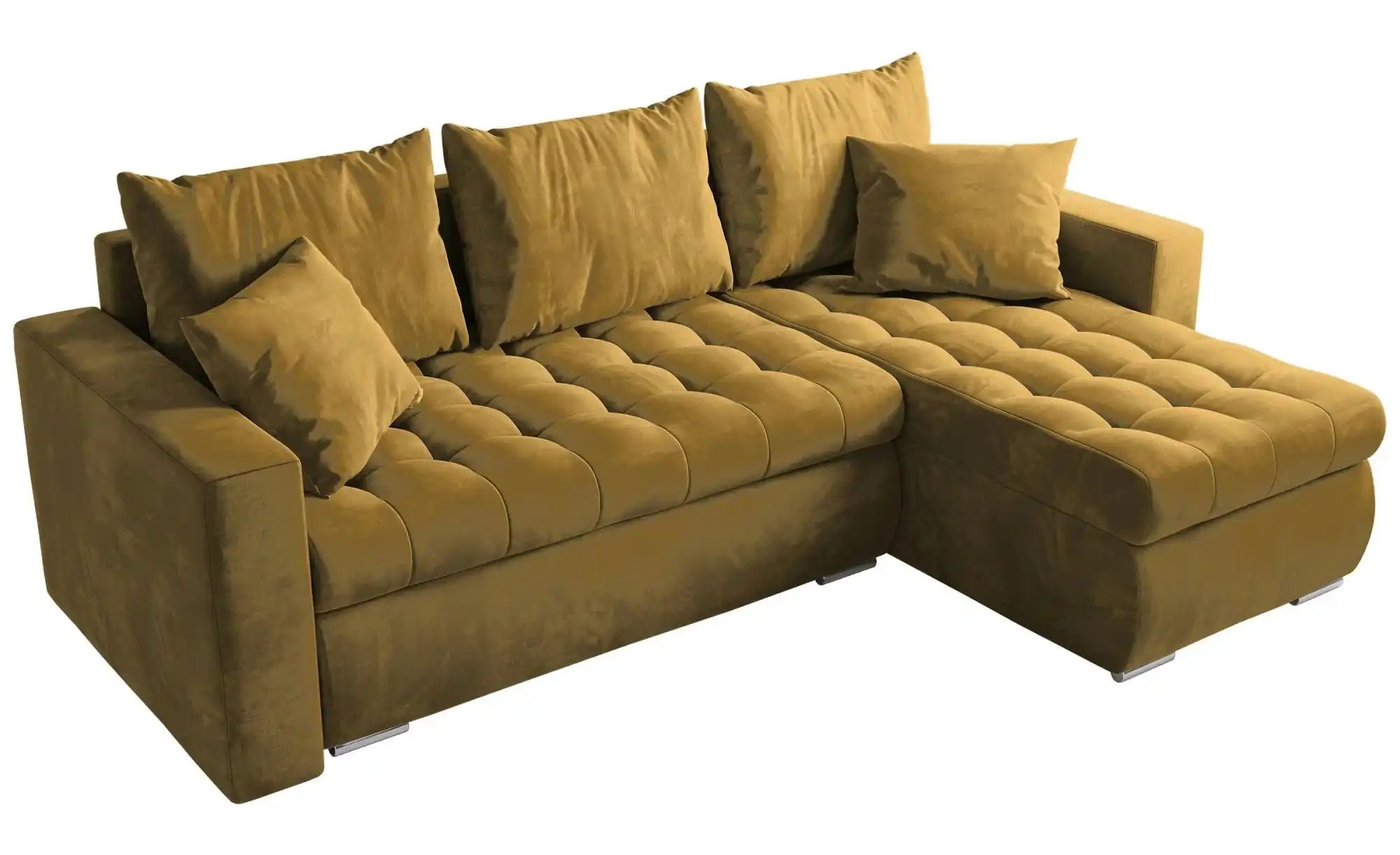 Ecksofa mit Schlaffunktion  Luis ¦ gelb ¦ Maße (cm): B: 238 H: 85 Polstermö günstig online kaufen