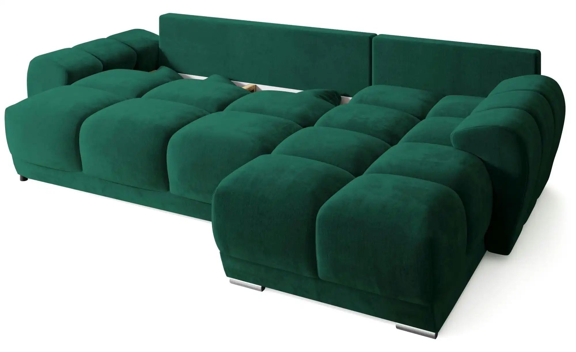 Ecksofa mit Schlaffunktion  Nubes ¦ grün ¦ Maße (cm): B: 290 H: 85 Polsterm günstig online kaufen