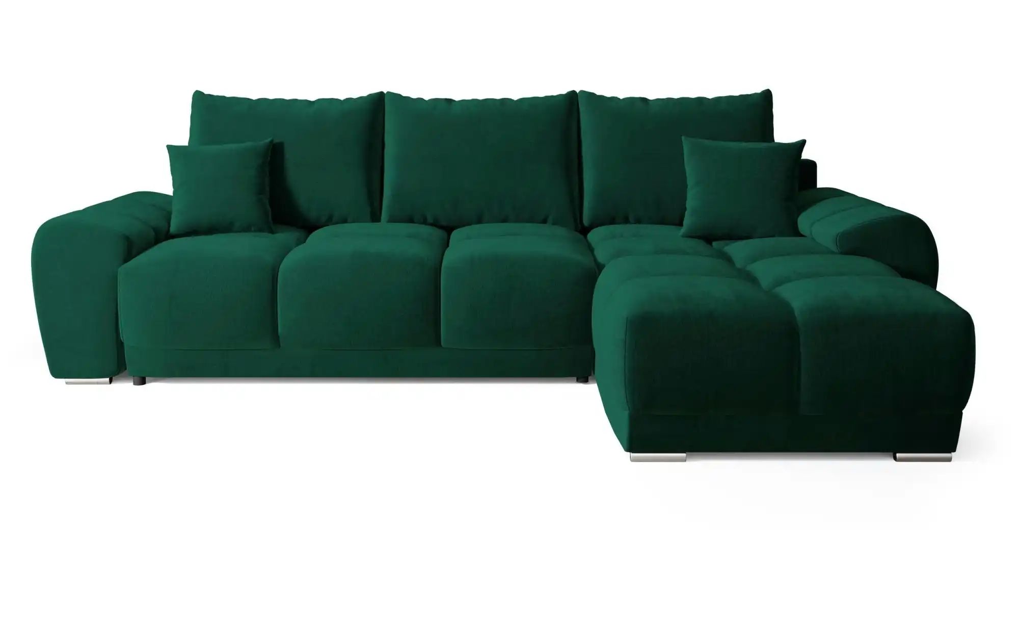 Ecksofa mit Schlaffunktion  Nubes ¦ grün ¦ Maße (cm): B: 290 H: 85 Polsterm günstig online kaufen