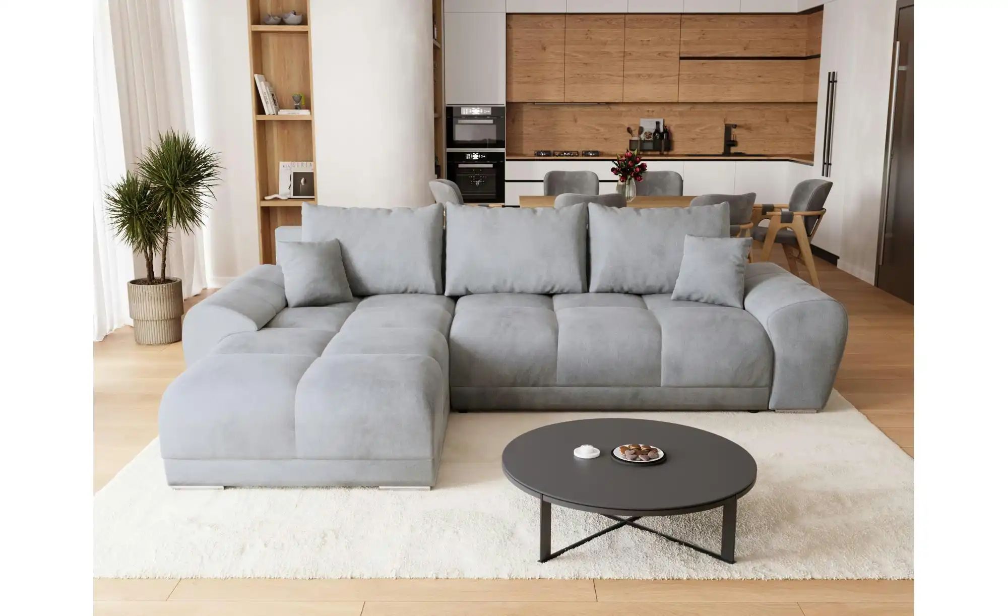 Ecksofa mit Schlaffunktion   ¦ grau ¦ Maße (cm): B: 290 H: 85 Polstermöbel günstig online kaufen