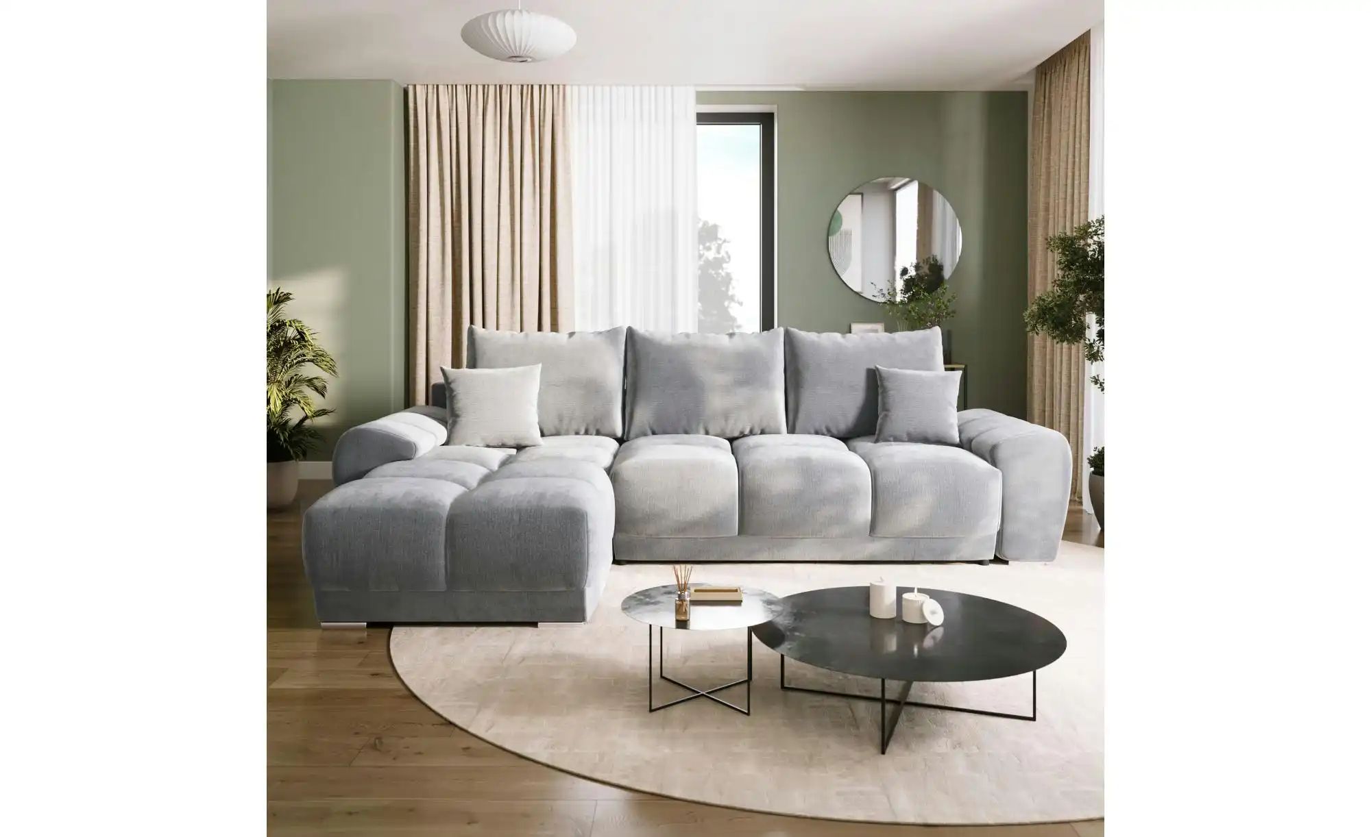 Ecksofa mit Schlaffunktion  Nubes ¦ grau ¦ Maße (cm): B: 290 H: 85 Polsterm günstig online kaufen