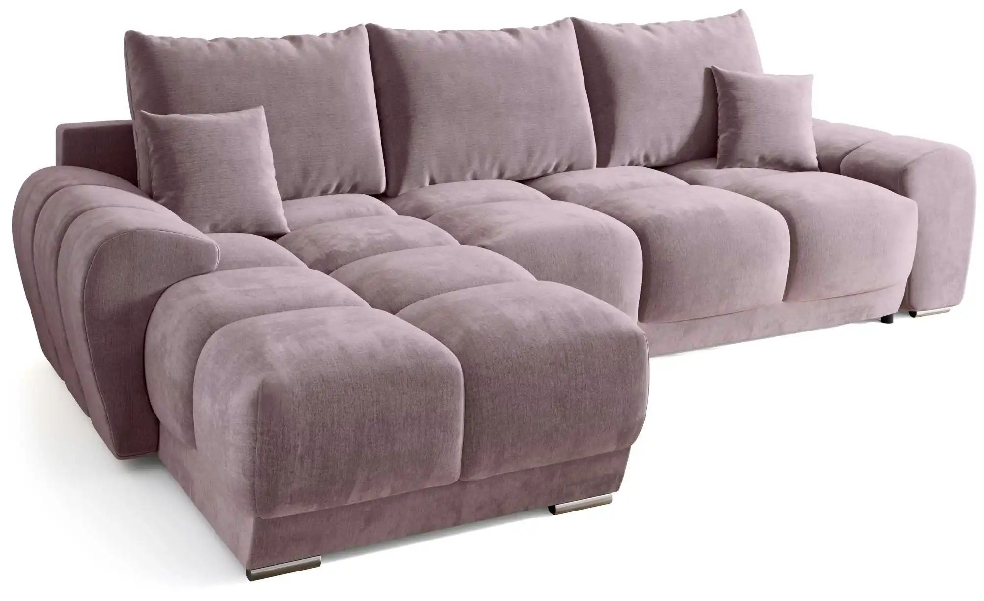 Thumbnail - Ecksofa mit Schlaffunktion  Nubes ¦ rosa/pink ¦ Maße (cm): B: 290 H: 85 Polstermöbel > Sofas > 3-Sitzer - Höffner