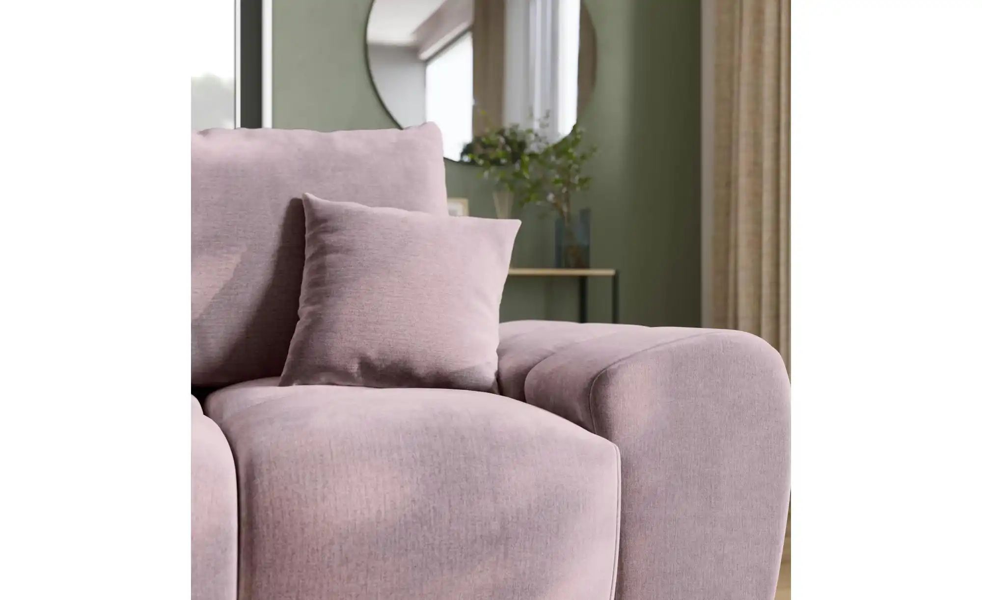 Thumbnail - Ecksofa mit Schlaffunktion  Nubes ¦ rosa/pink ¦ Maße (cm): B: 290 H: 85 Polstermöbel > Sofas > 3-Sitzer - Höffner