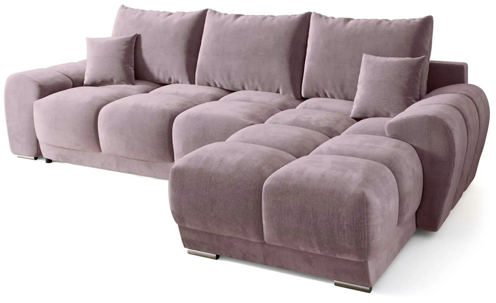 Thumbnail - Ecksofa mit Schlaffunktion  Nubes ¦ rosa/pink ¦ Maße (cm): B: 290 H: 85 Polstermöbel > Sofas > 3-Sitzer - Höffner