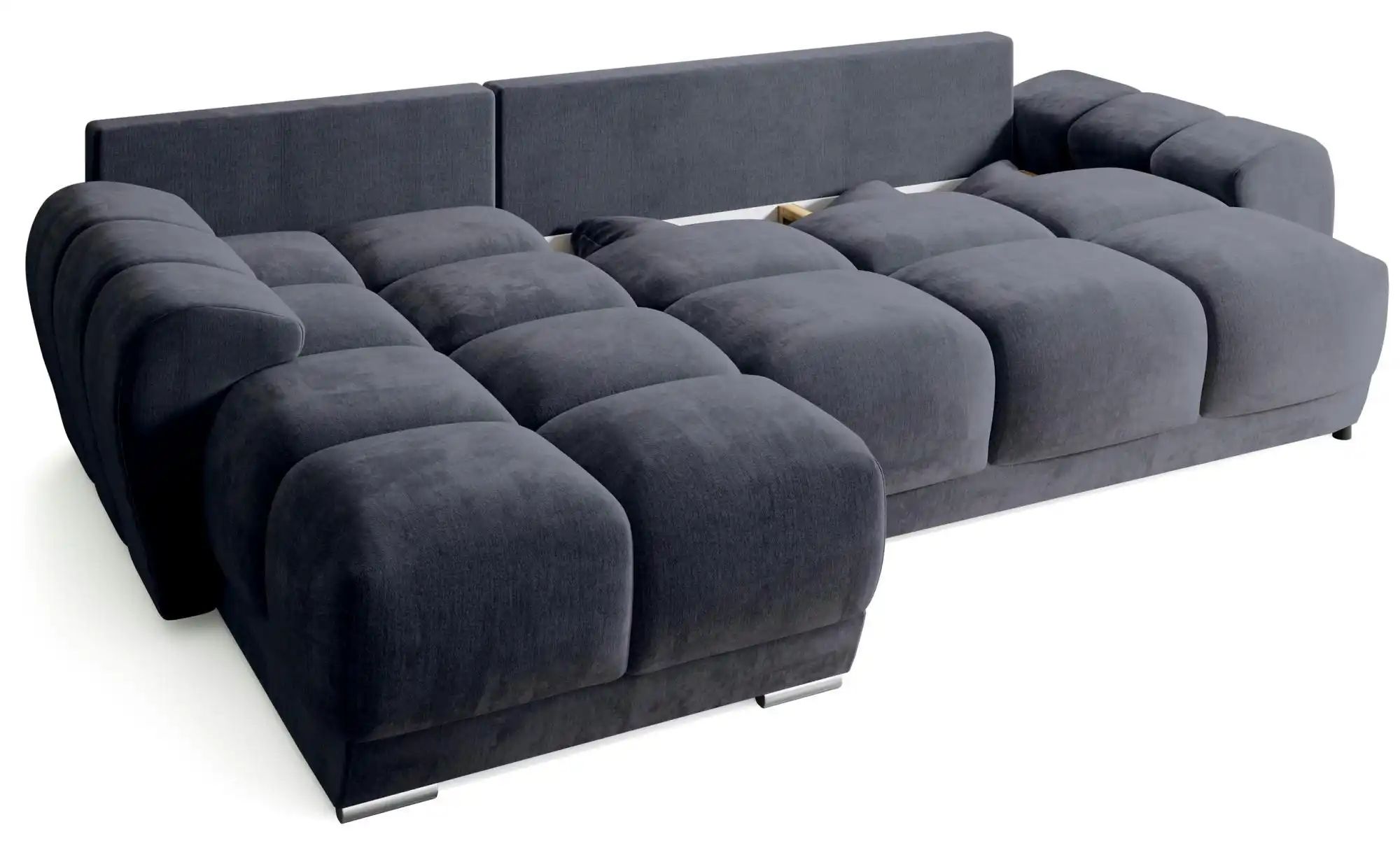 Thumbnail - Ecksofa mit Schlaffunktion  Nubes ¦ schwarz ¦ Maße (cm): B: 290 H: 85 Polstermöbel > Sofas > 3-Sitzer - Höffner