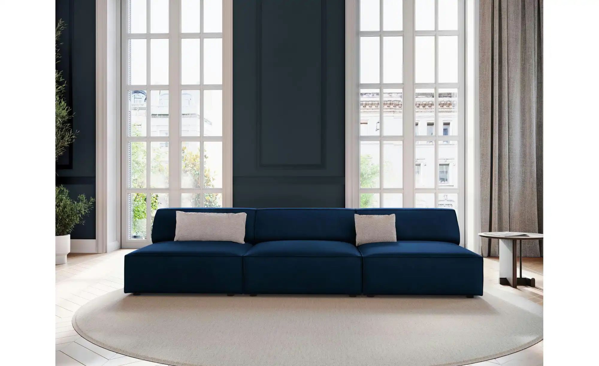 Micadoni Einzelsofa  Jodie ¦ blau ¦ Maße (cm): B: 240 H: 70 Polstermöbel > günstig online kaufen