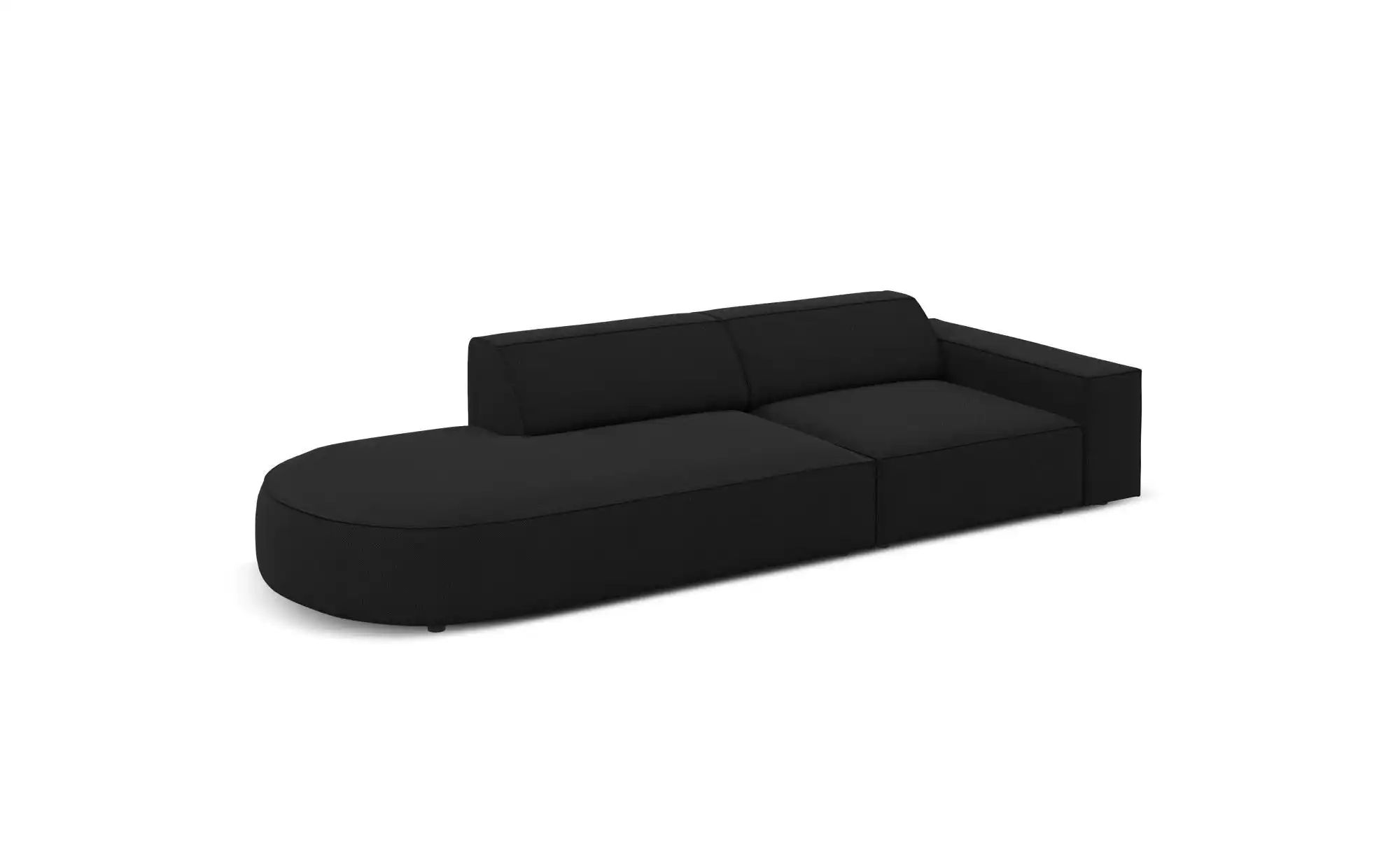 Micadoni Einzelsofa  Jodie ¦ schwarz ¦ Maße (cm): B: 262 H: 70 Polstermöbel günstig online kaufen