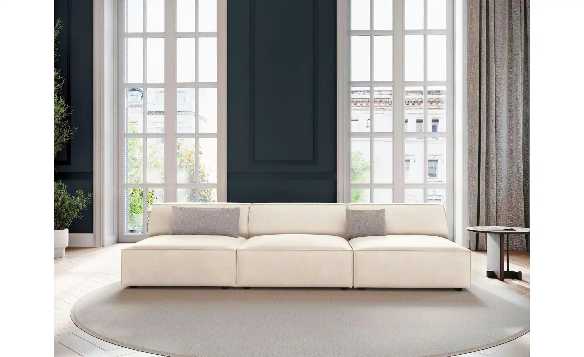 Micadoni Einzelsofa  Jodie ¦ beige ¦ Maße (cm): B: 240 H: 70 Polstermöbel > günstig online kaufen
