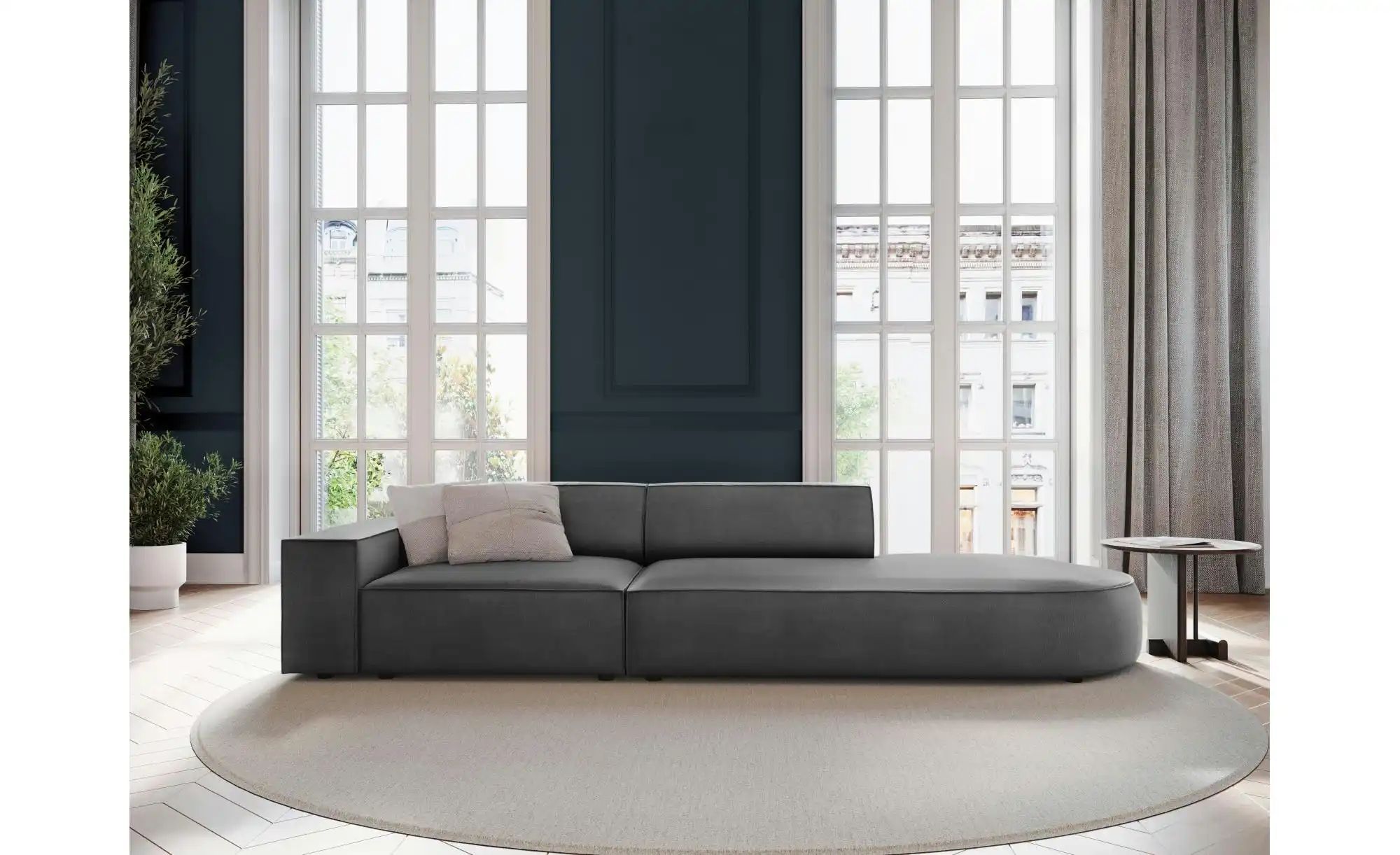 Thumbnail - Micadoni Einzelsofa Jodie ¦ grau ¦ Maße (cm): B: 262 H: 70 Polstermöbel > Sofas > 3-Sitzer - Höffner