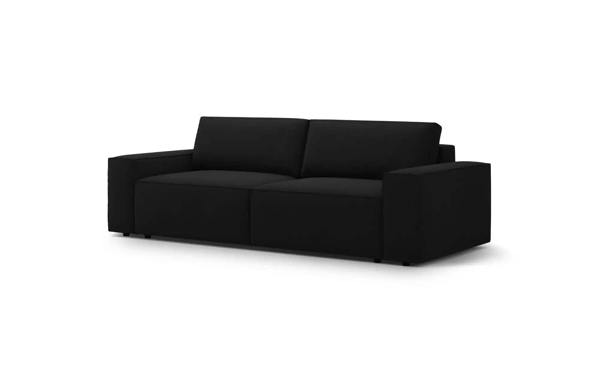 Micadoni Einzelsofa  Jodie ¦ schwarz ¦ Maße (cm): B: 247 H: 86 Polstermöbel günstig online kaufen