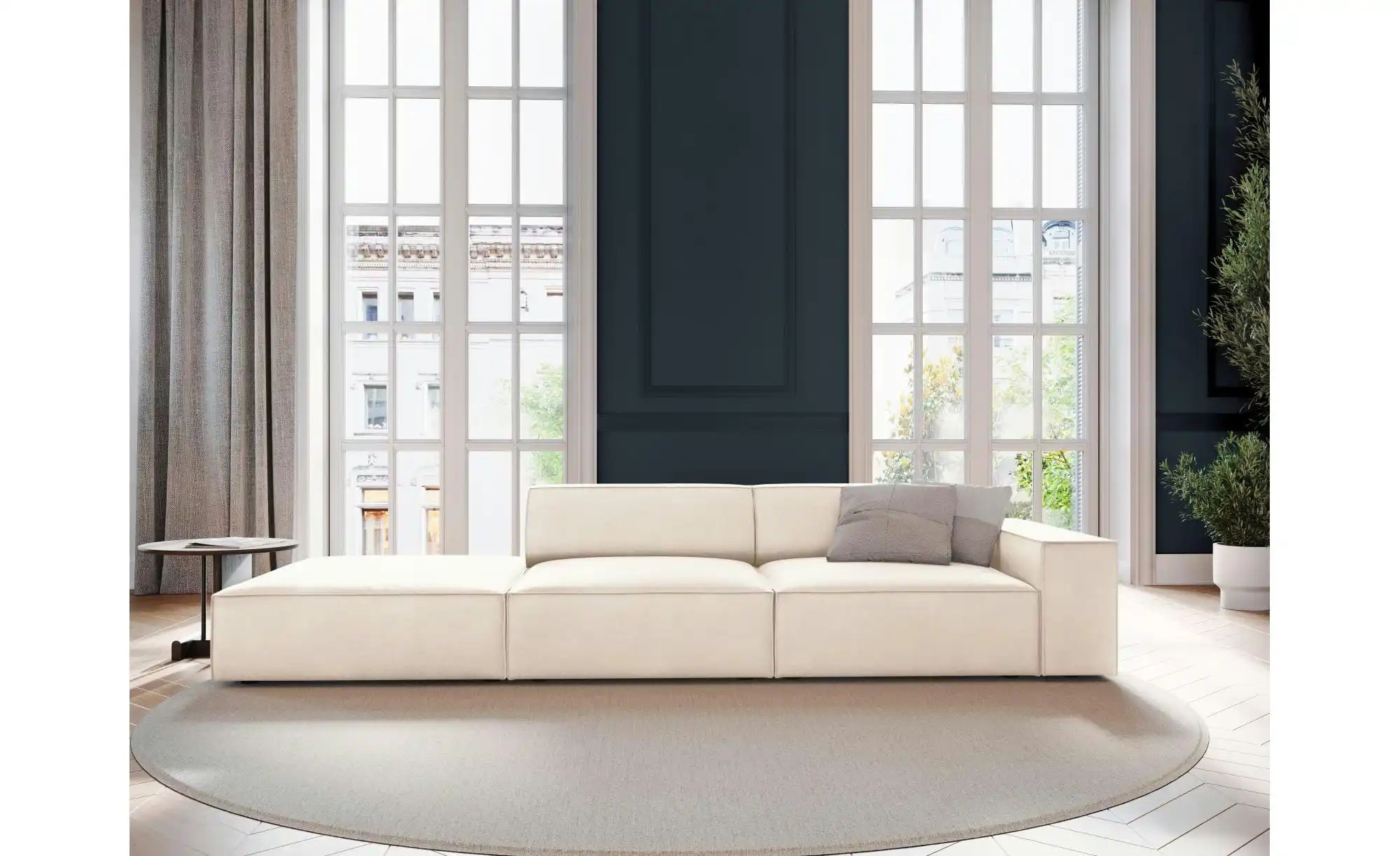 Thumbnail - Micadoni Einzelsofa  Jodie ¦ beige ¦ Maße (cm): B: 262 H: 70 Polstermöbel > Sofas > 3-Sitzer - Höffner