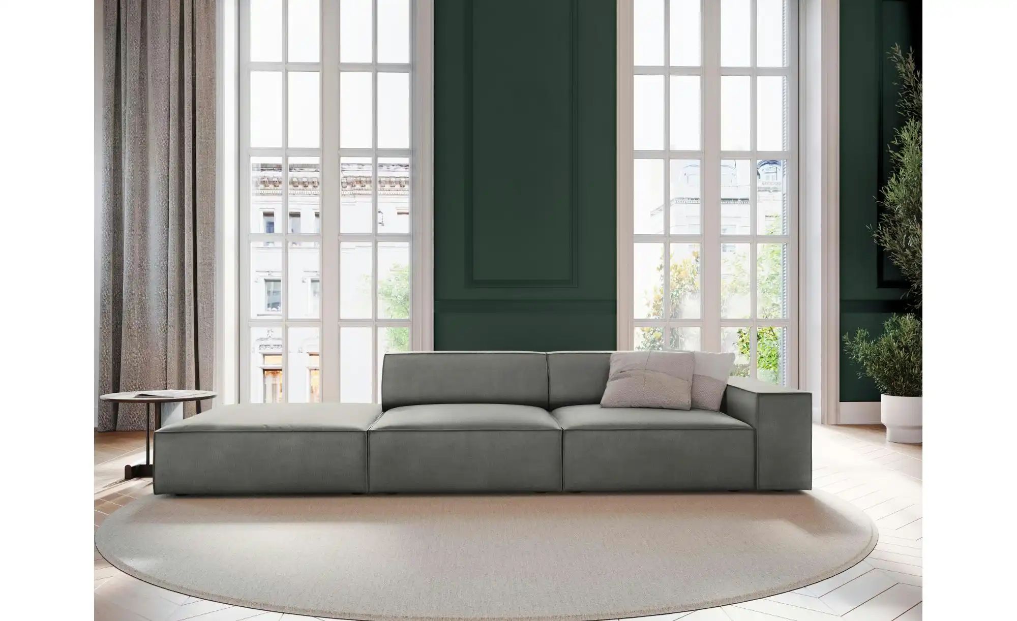Micadoni Einzelsofa  Jodie ¦ grau ¦ Maße (cm): B: 262 H: 70 Polstermöbel > günstig online kaufen