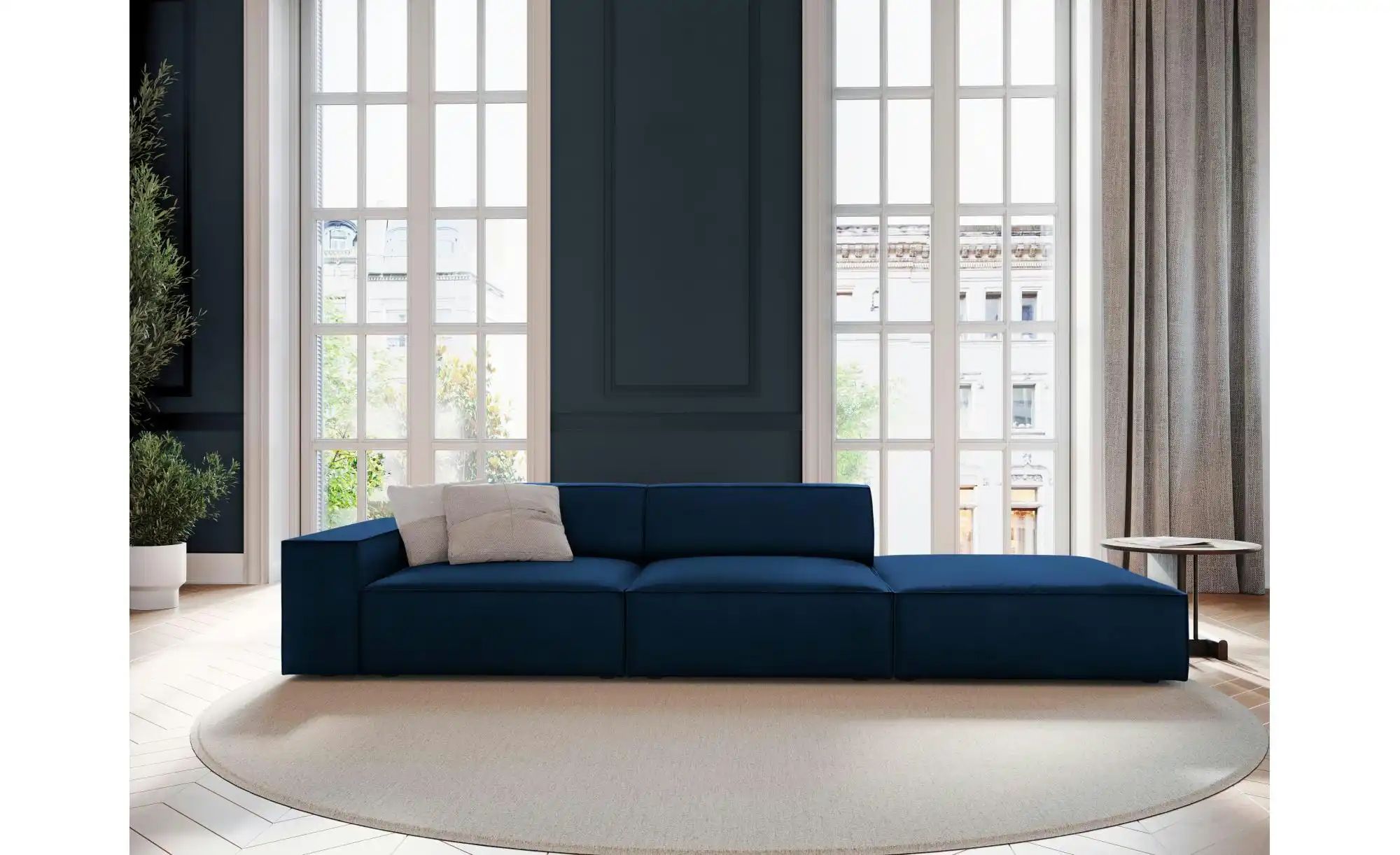 Micadoni Einzelsofa  Jodie ¦ blau ¦ Maße (cm): B: 262 H: 70 Polstermöbel > günstig online kaufen