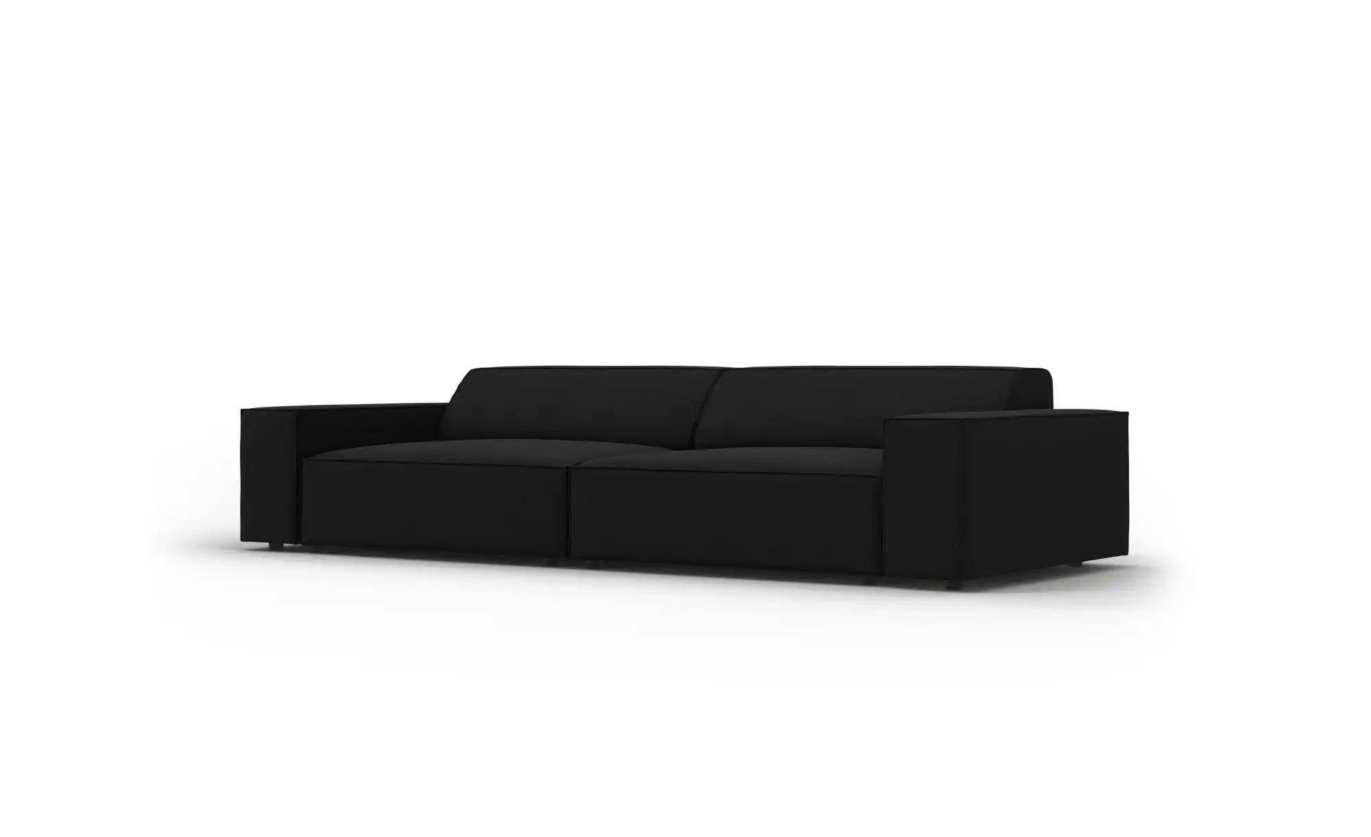 Thumbnail - Micadoni Einzelsofa  Jodie ¦ schwarz ¦ Maße (cm): B: 204 H: 70 Polstermöbel > Sofas > 3-Sitzer - Höffner