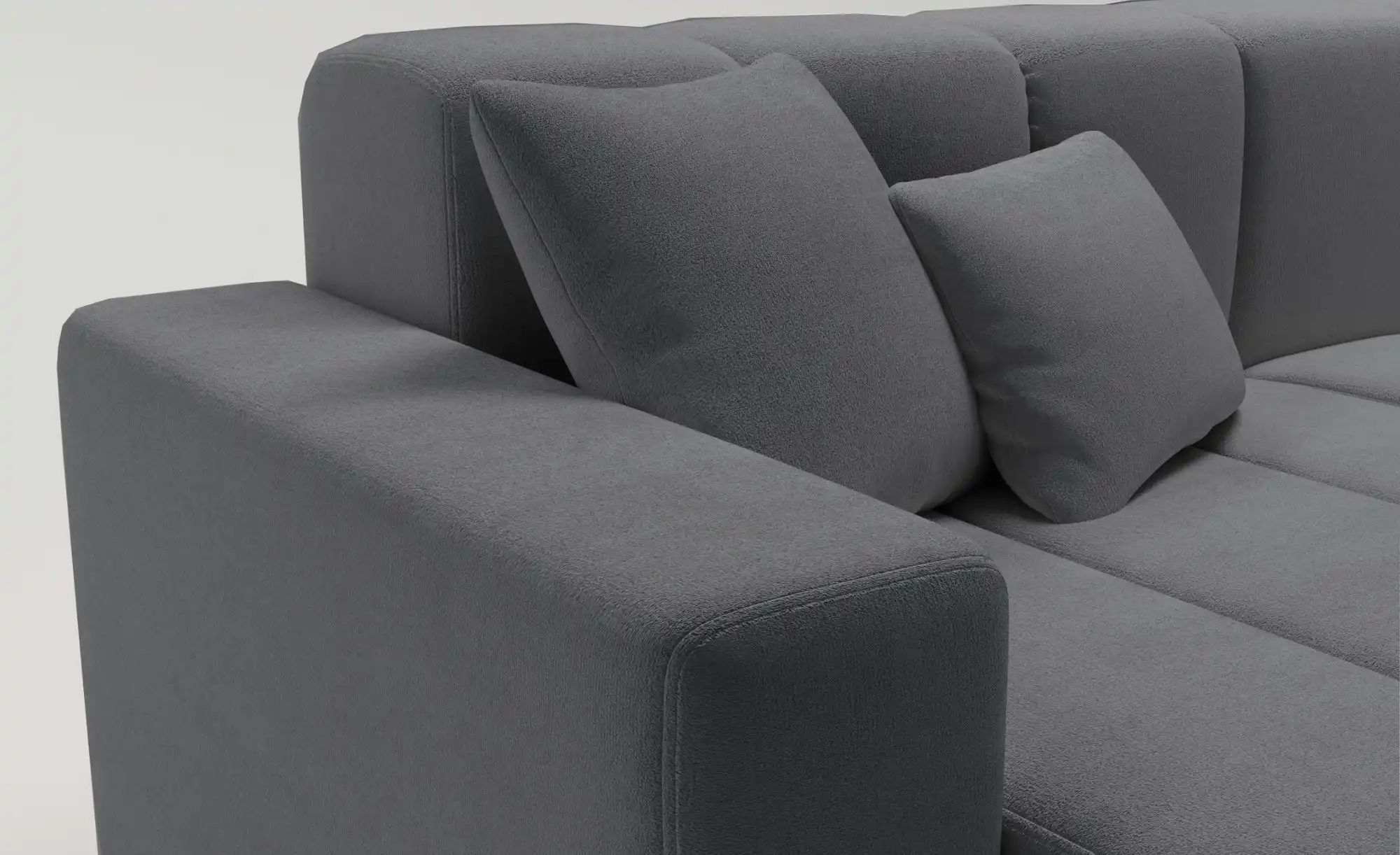 Ecksofa  Liberty ¦ grau ¦ Maße (cm): B: 265 H: 74 Polstermöbel > Sofas > 3- günstig online kaufen