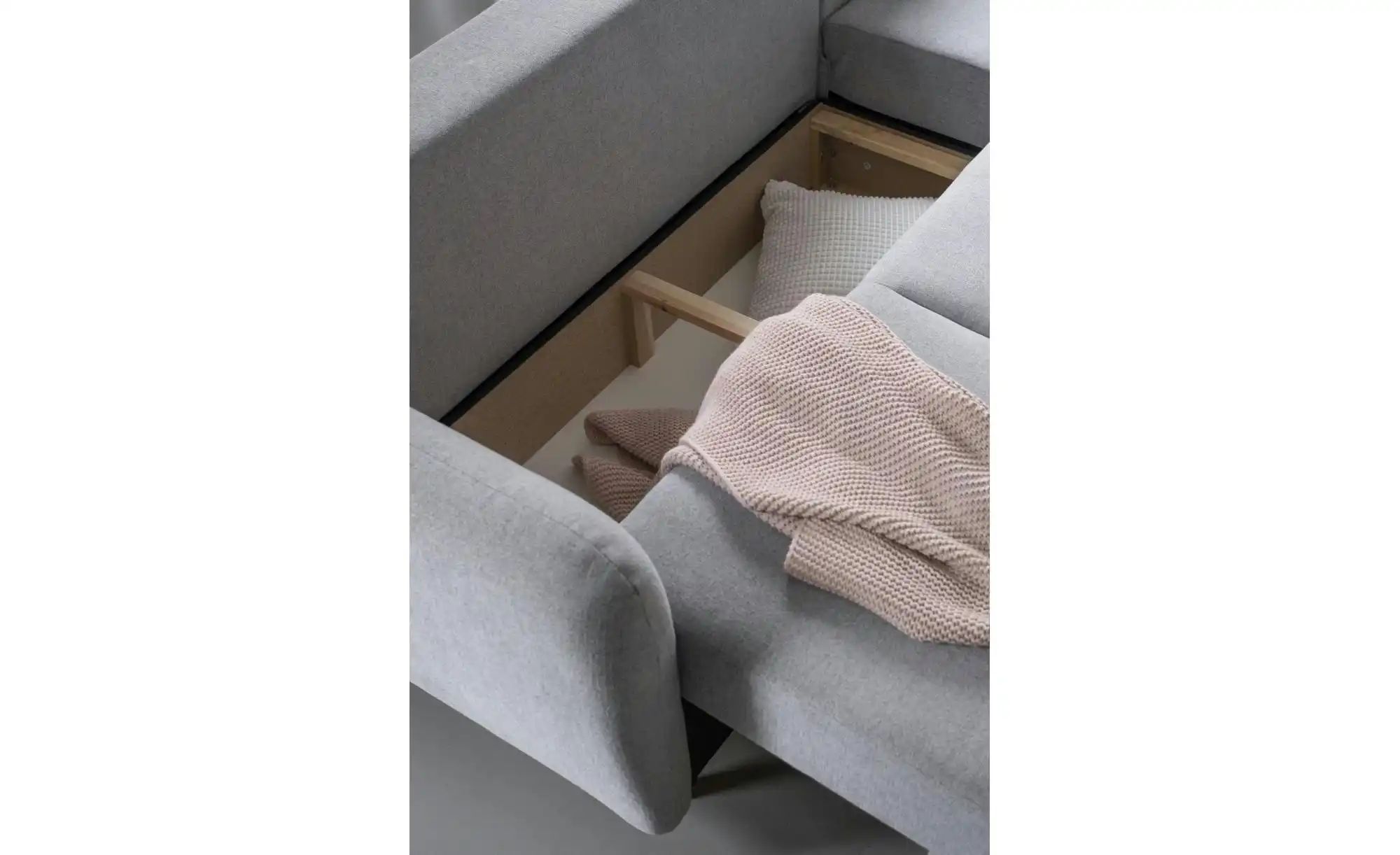 Thumbnail - Miuform Ecksofa mit Schlaffunktion Scandic Lagom ¦ grau ¦ Maße (cm): B: 235 H: 90 Polstermöbel > Sofas > Ecksofas - Höff...