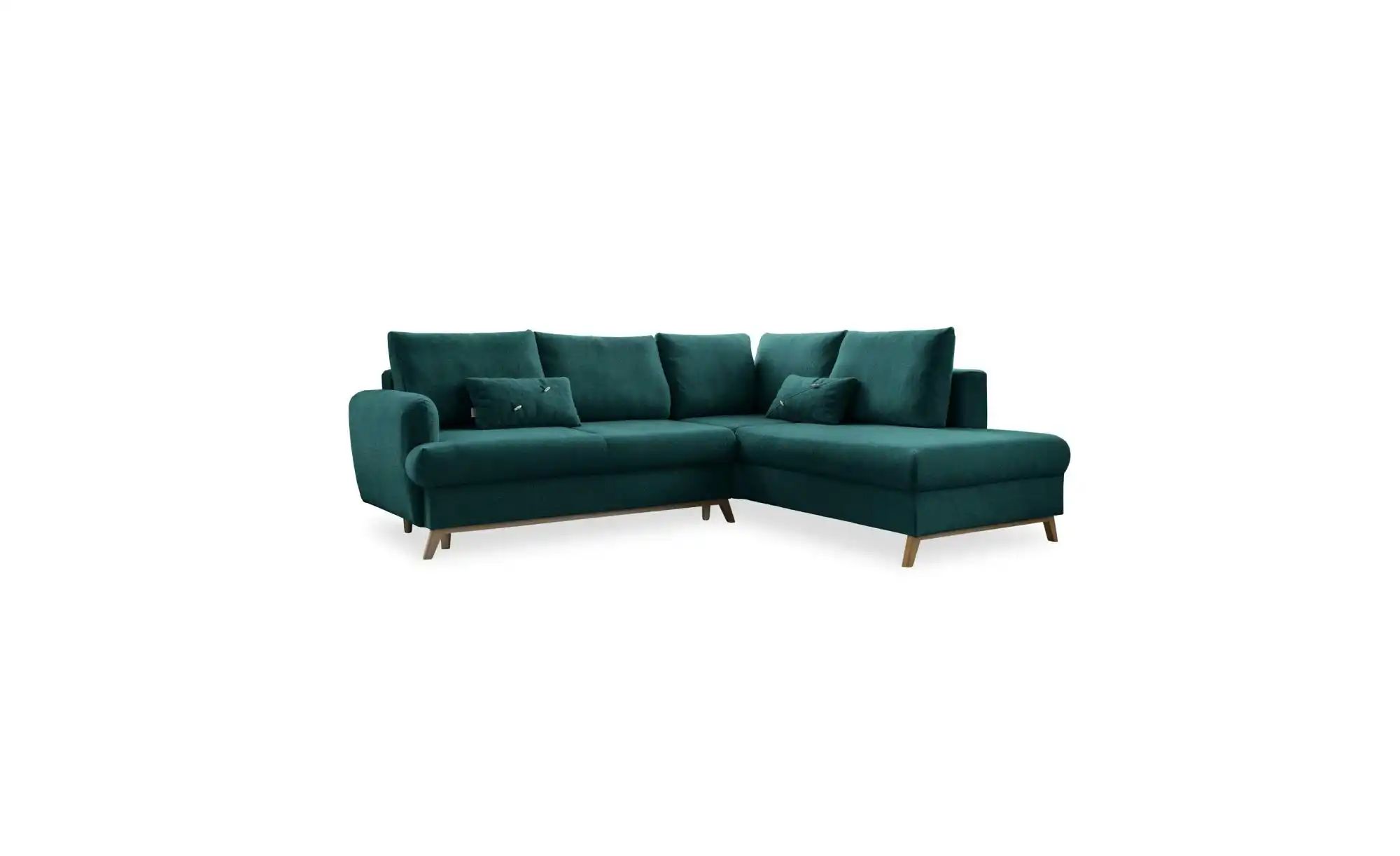 Miuform Ecksofa mit Schlaffuntkion Scandic Lagom ¦ türkis/petrol ¦ Maße (cm günstig online kaufen