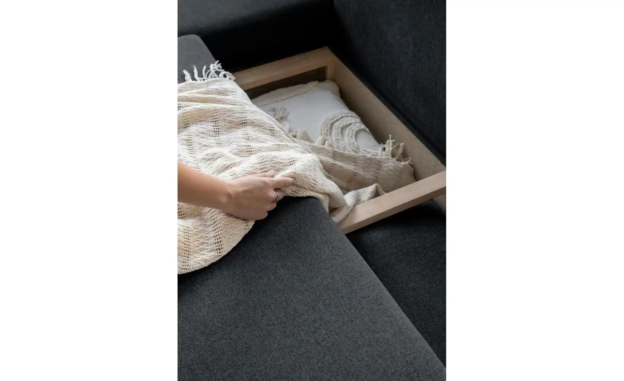 Miuform Wohnlandschaften mit Funktion   ¦ grau ¦ Maße (cm): B: 312 H: 90 Po günstig online kaufen