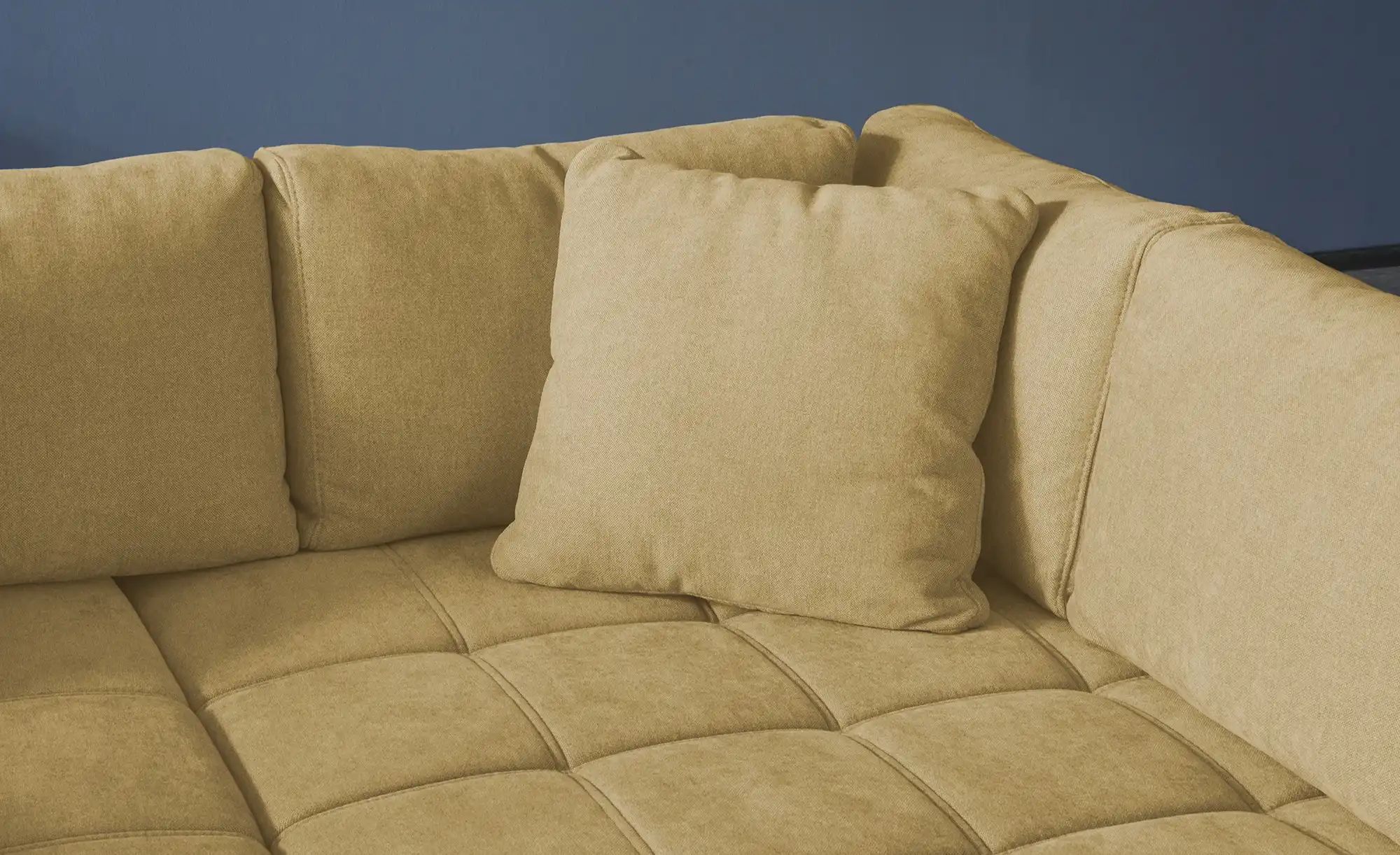 bobb Ecksofa  Arissa de Luxe ¦ gelb ¦ Maße (cm): B: 268 H: 91 T: 215.0 Pols günstig online kaufen