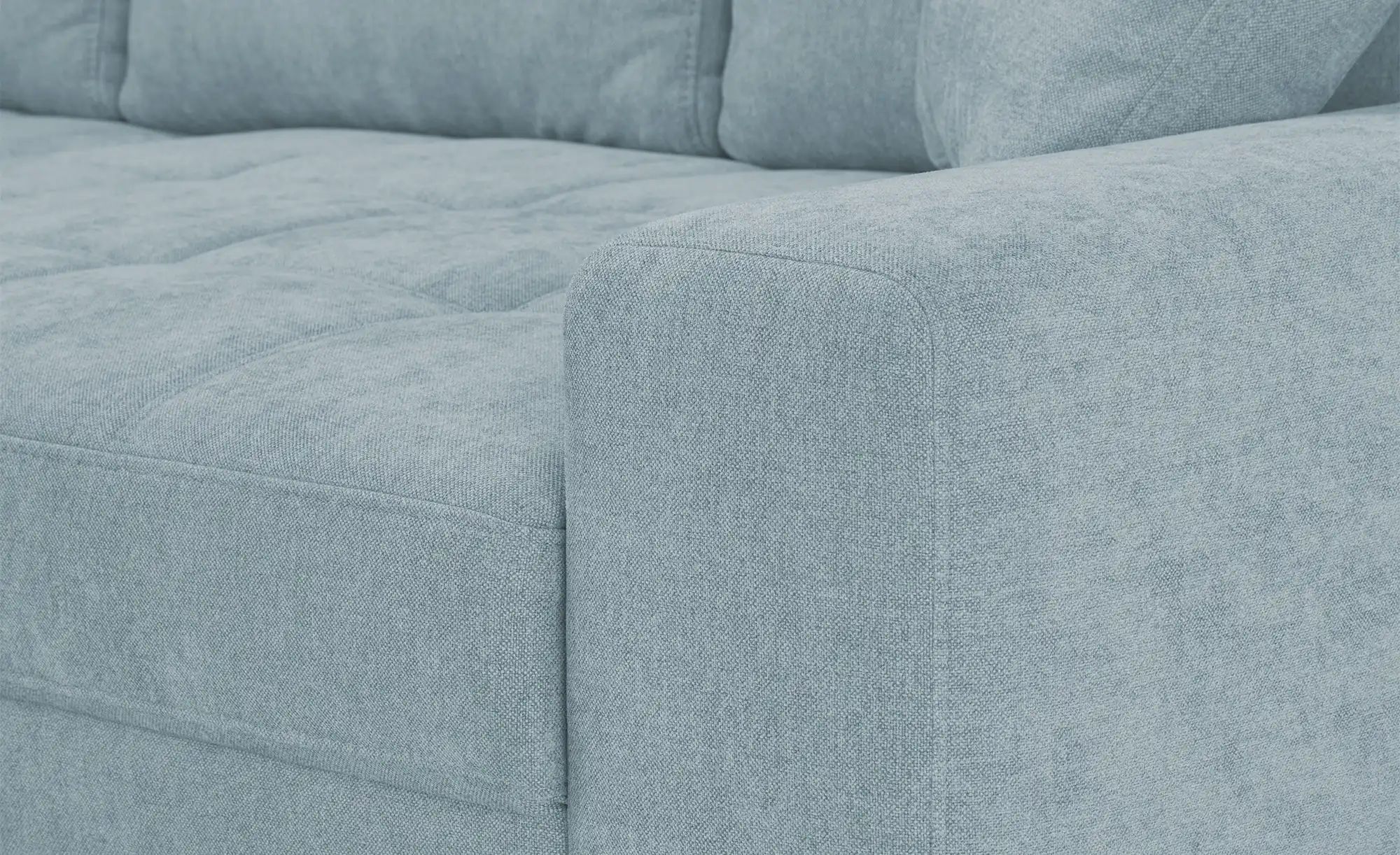 Thumbnail - bobb Ecksofa mit pflegeleichtem Bezug Arissa de Luxe ¦ blau ¦ Maße (cm): B: 268 H: 91 T: 215.0 Polstermöbel > Sofas > Ec...