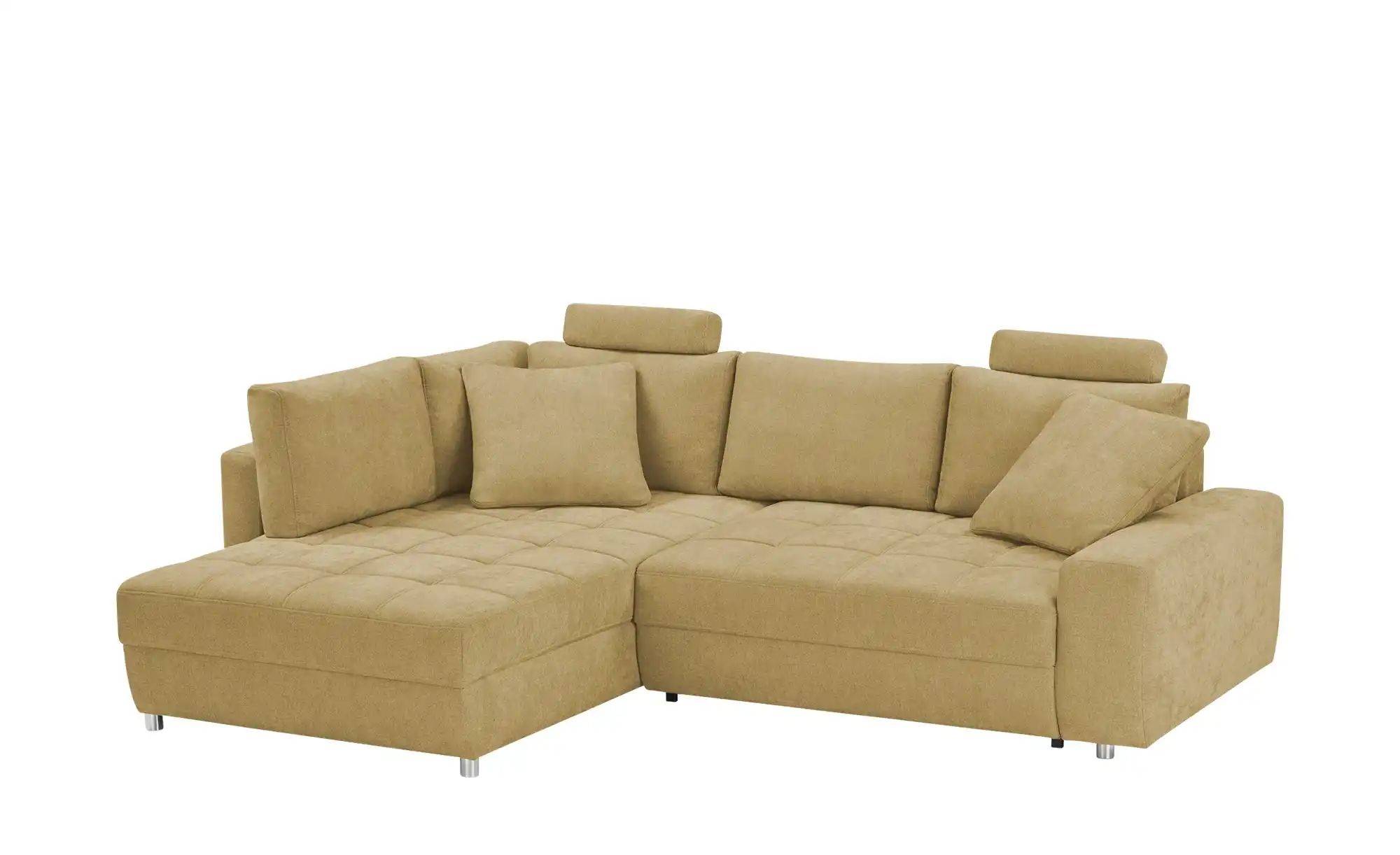 bobb Ecksofa  Arissa de Luxe ¦ gelb ¦ Maße (cm): B: 268 H: 91 T: 215.0 Pols günstig online kaufen