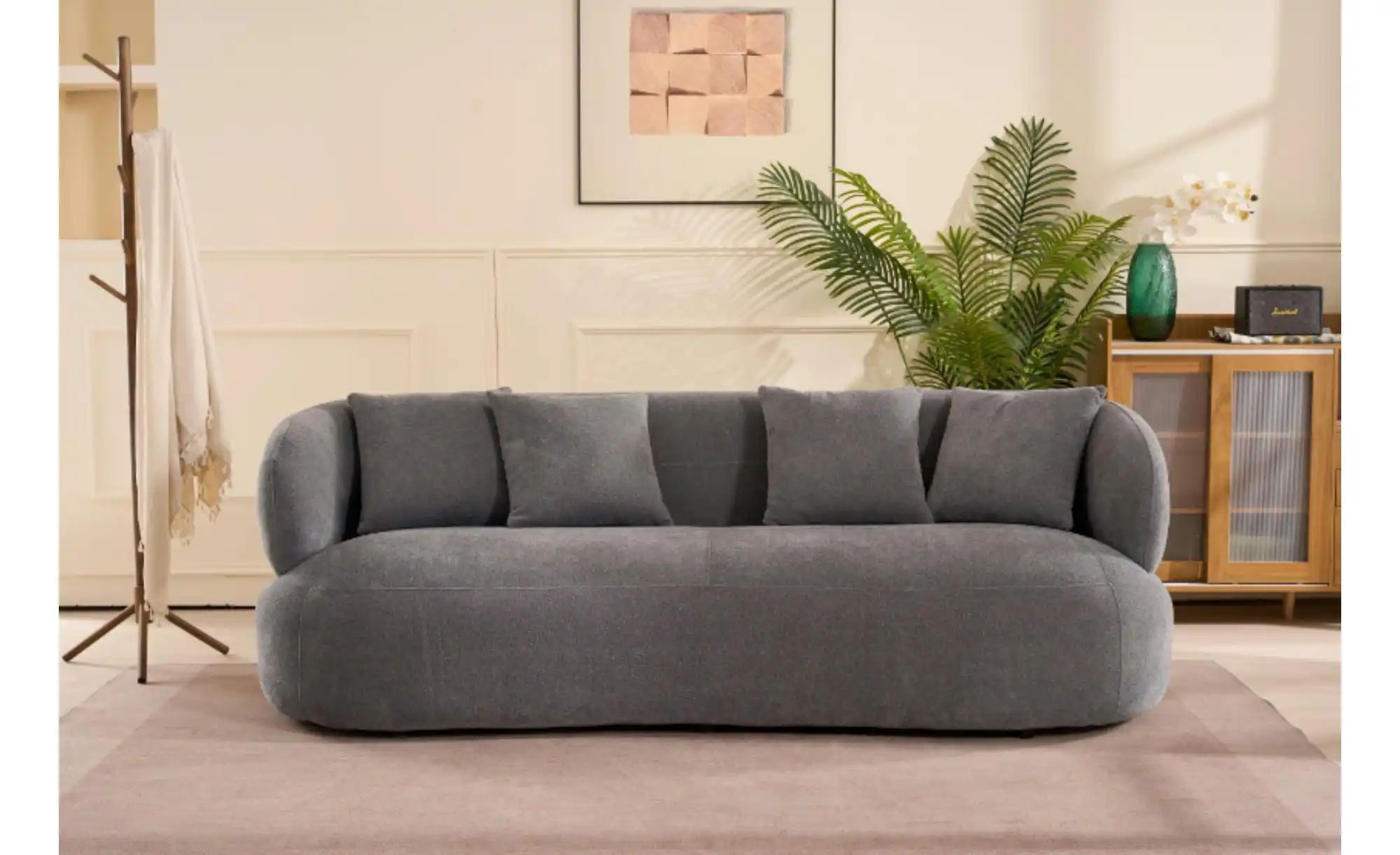 Furnhouse Einzelsofa  New York ¦ grau ¦ Maße (cm): B: 231 H: 78 Polstermöbe günstig online kaufen